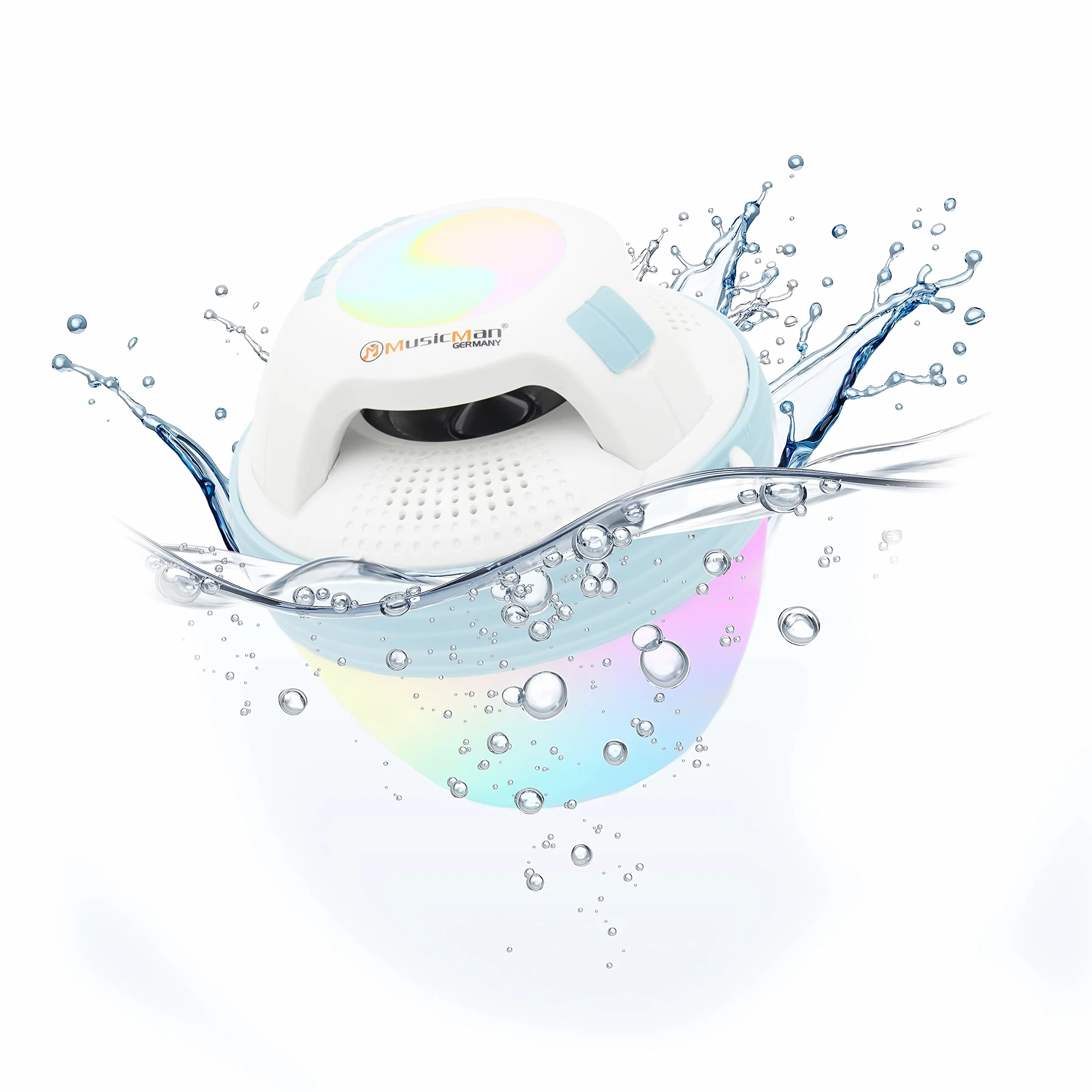 Musicman BT-X60 Bluetooth Étanche Enceinte Portable IP67 sans Fil LED Multicolores 8h Autonomie