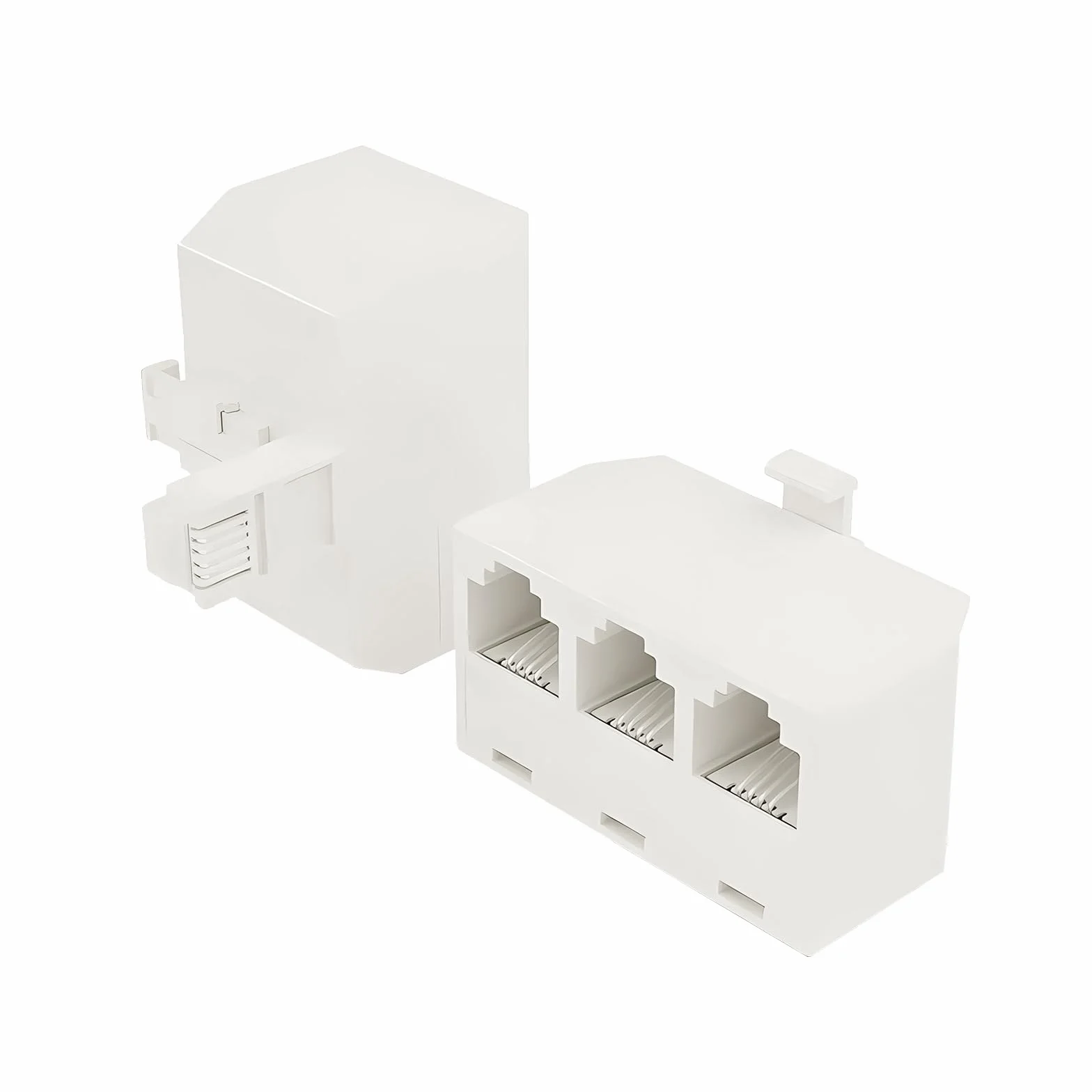 RJ11 Female to RJ11 Male Adapter Adaptateur Répartiteur De Ligne Téléphonique Séparateur Mural Téléphonique À 3 Voies Prise Rj11 Adaptateur Haut