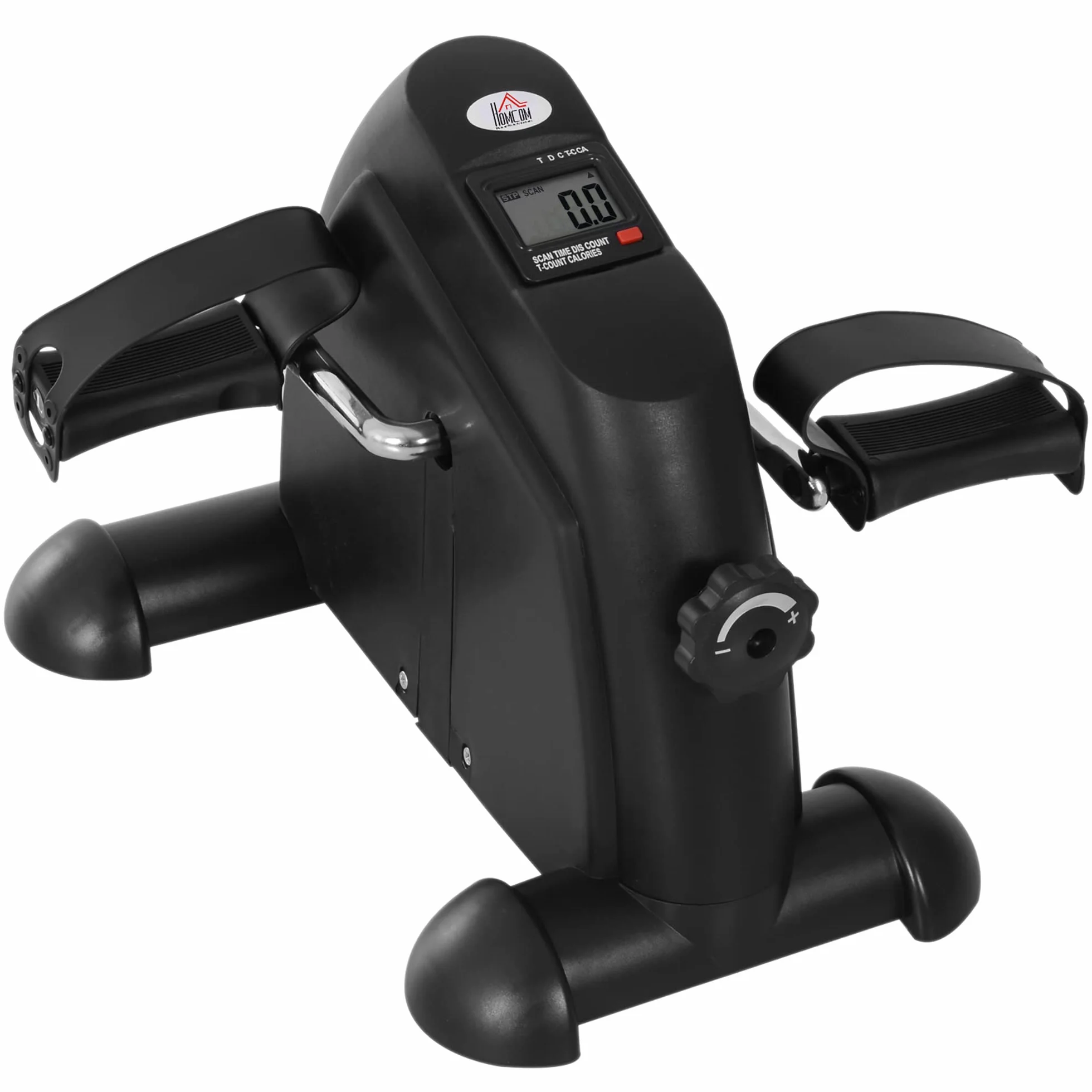 HOMCOM Mini vélo d'appartement bras jambes fitness écran LCD 35x40x31 cm noir