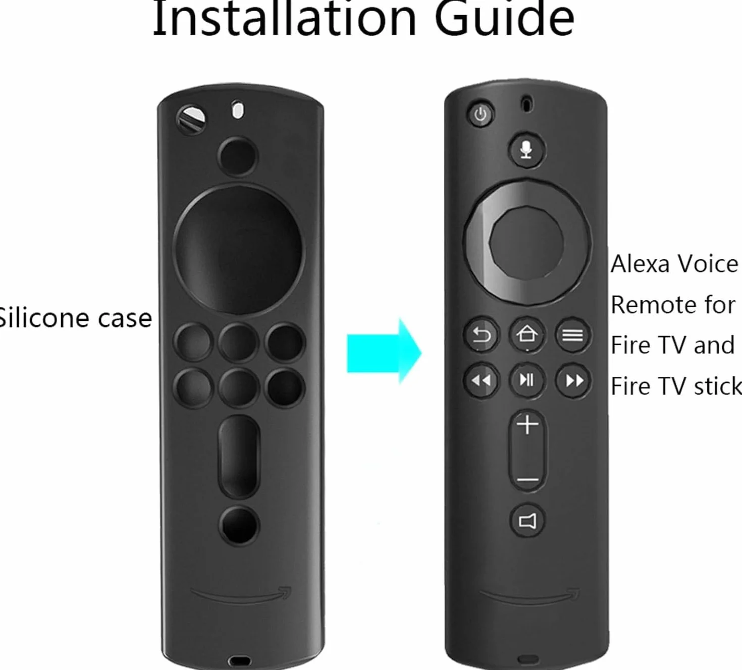 Housse en Silicone Doux pour Télécommande Fire TV Cube/Stick 4K, Protection Anti-Chute, Compatible 2018, Gris