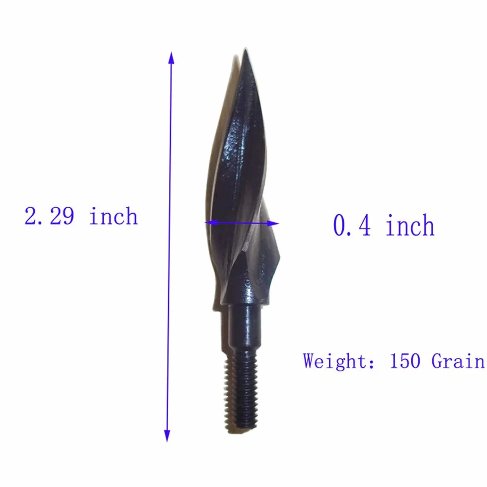 Pointes de flèche Broadheads en métal 100/120/150/200grains pour arbalète et Arc Classique