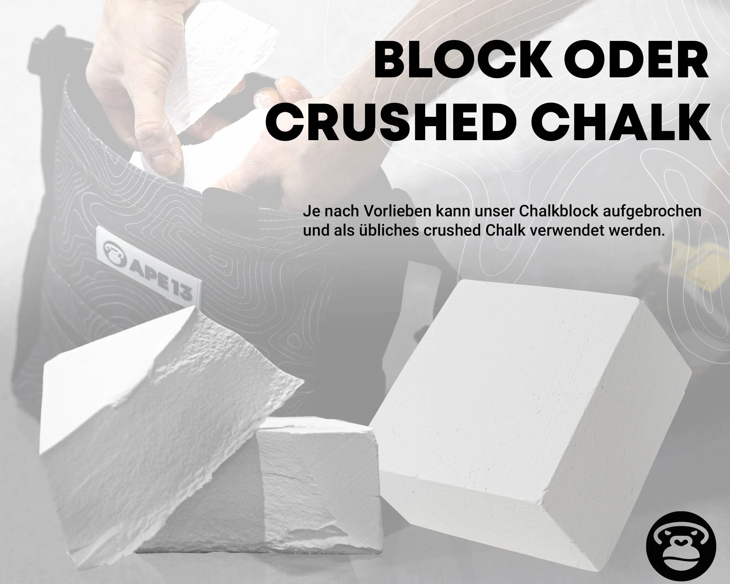 Bloc de magnésie 8 x 56 g pour escalade, boulder, gymnastique, haltérophilie