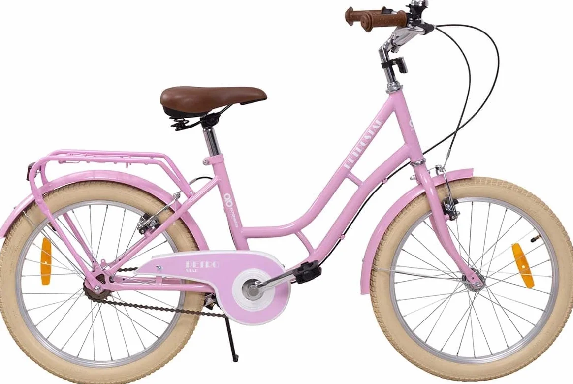 Actionbikes Vélo Enfant Retrostar 20 Pouces Frein V-Brake Roue Libre Garde-chaîne Bicyclettes Vélo de Course