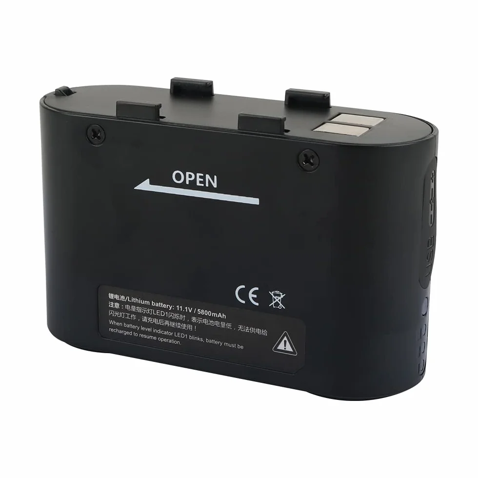Fomito Godox PB960 Batterie Portable pour Flash Externe, Double Sortie, pourNikon SB910, SB900, SB800, SB28 Euro, SB28DX, SB80DX,for AD600 AD360 II AD180 Flash pour téléphone Portable