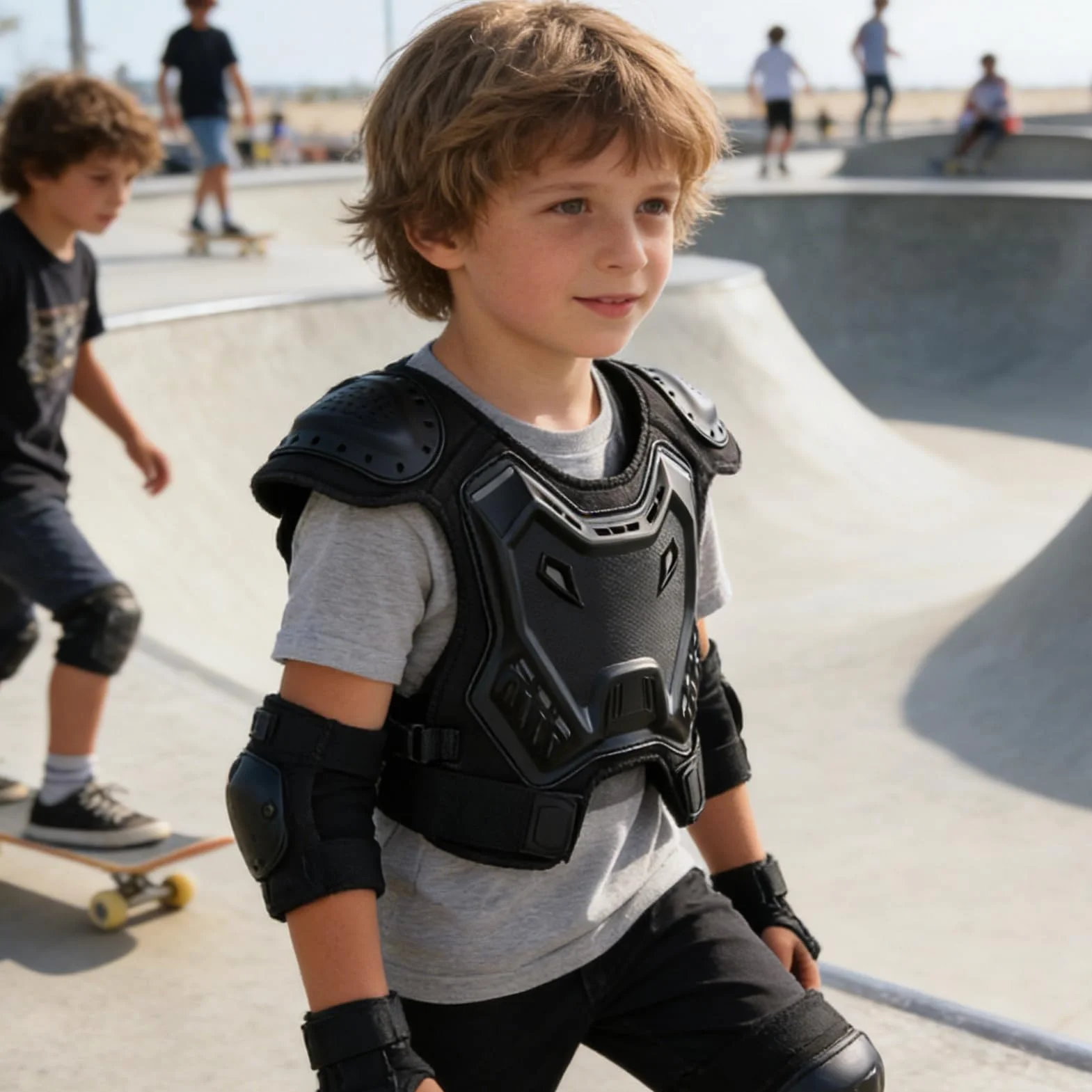 Équipement de moto pour enfants Protection de poitrine VTT Cyclisme pour course motocross snowboard