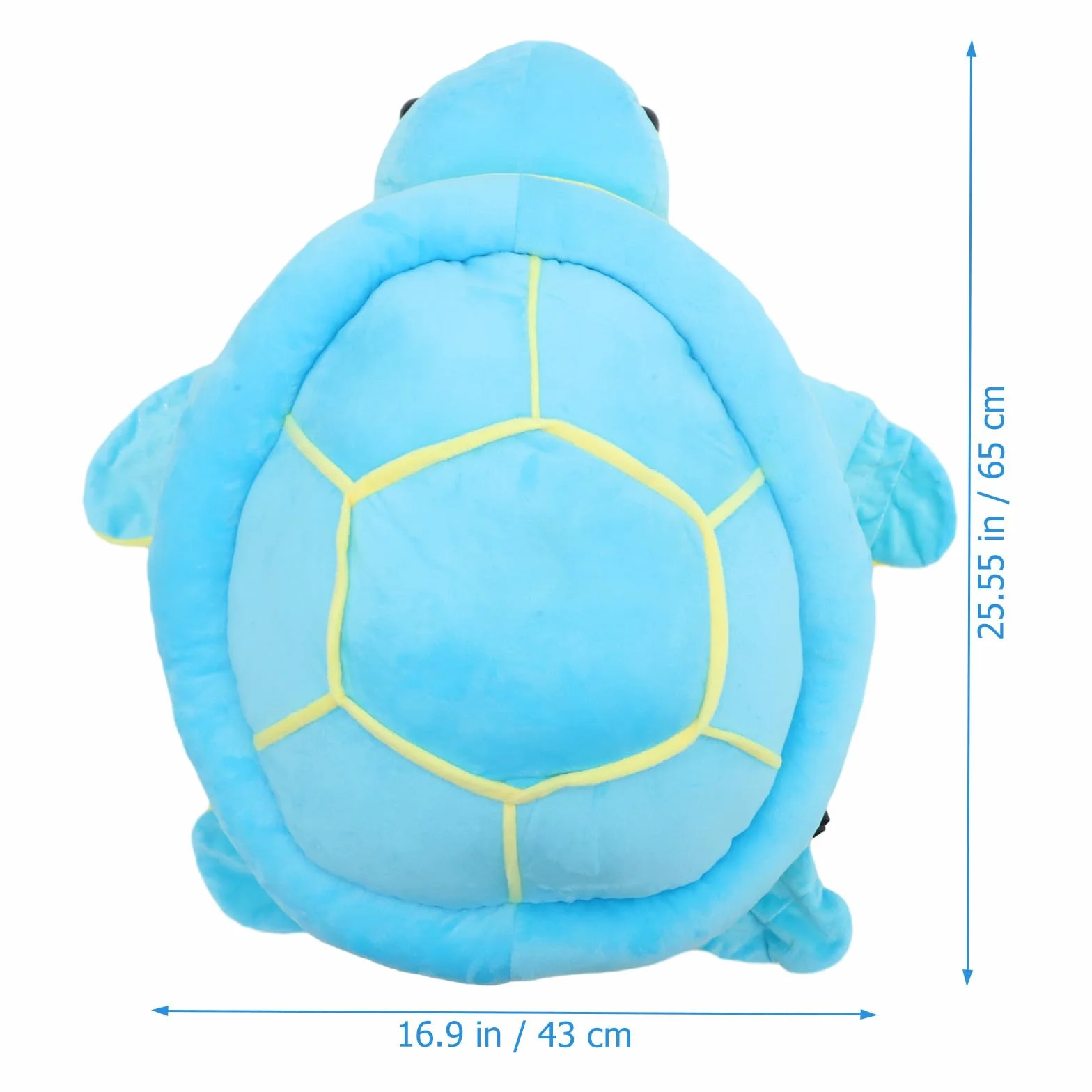 Coussin de Protection des Hanches en Peluche Motif Tortue Bleu, Adulte 100-200 Kg, Ski et Roller