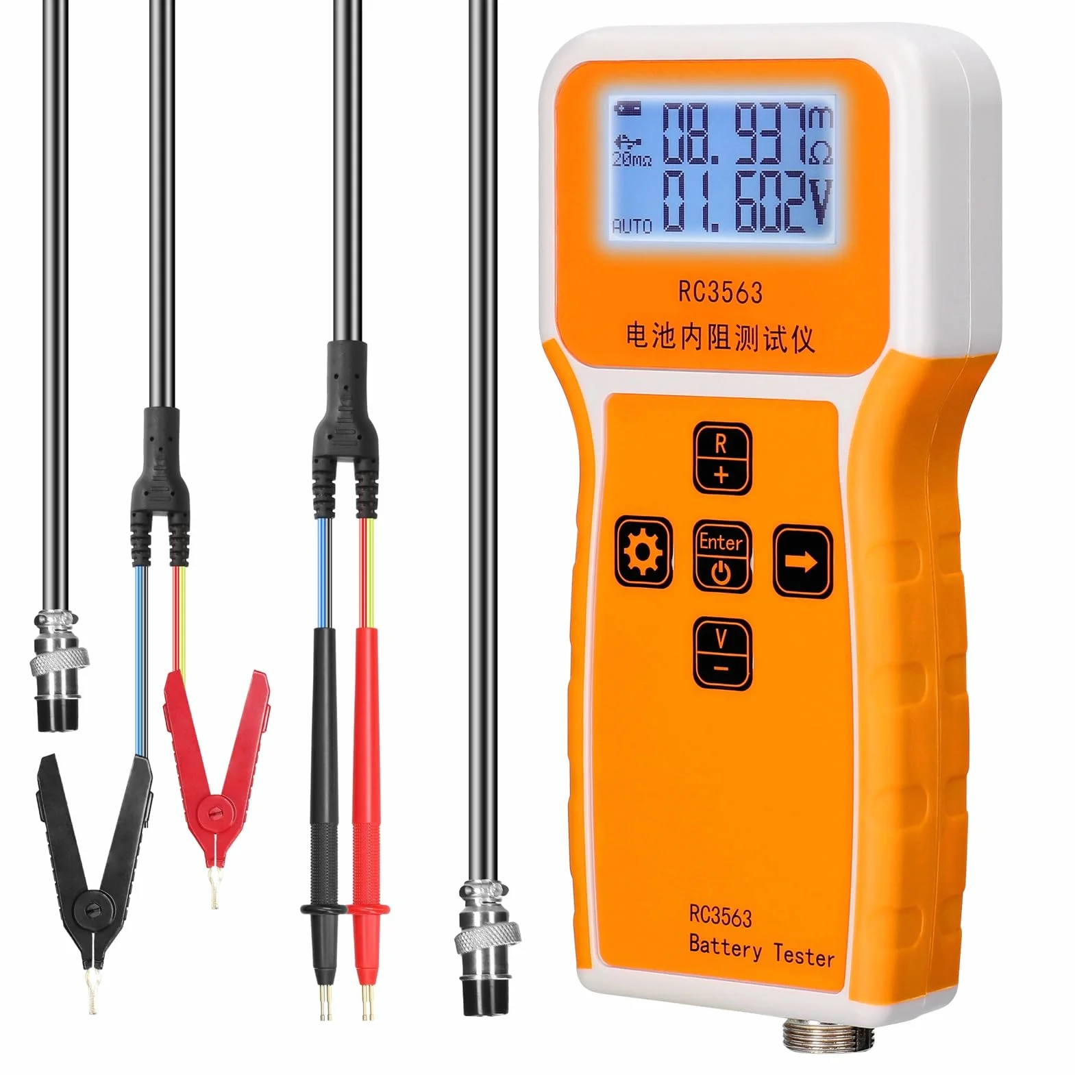 Testeur de résistance interne de batterie 200Ω 100V haute précision quatre fils lithium plomb-acide