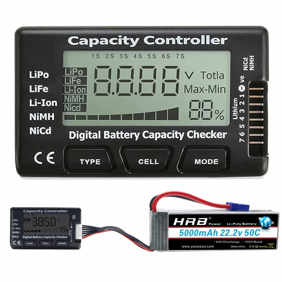 RC CellMeter-7 Contrôleur Testeur de Capacité de Batterie Numérique pour LiPo LiFe Li-ion NiMH NiCd