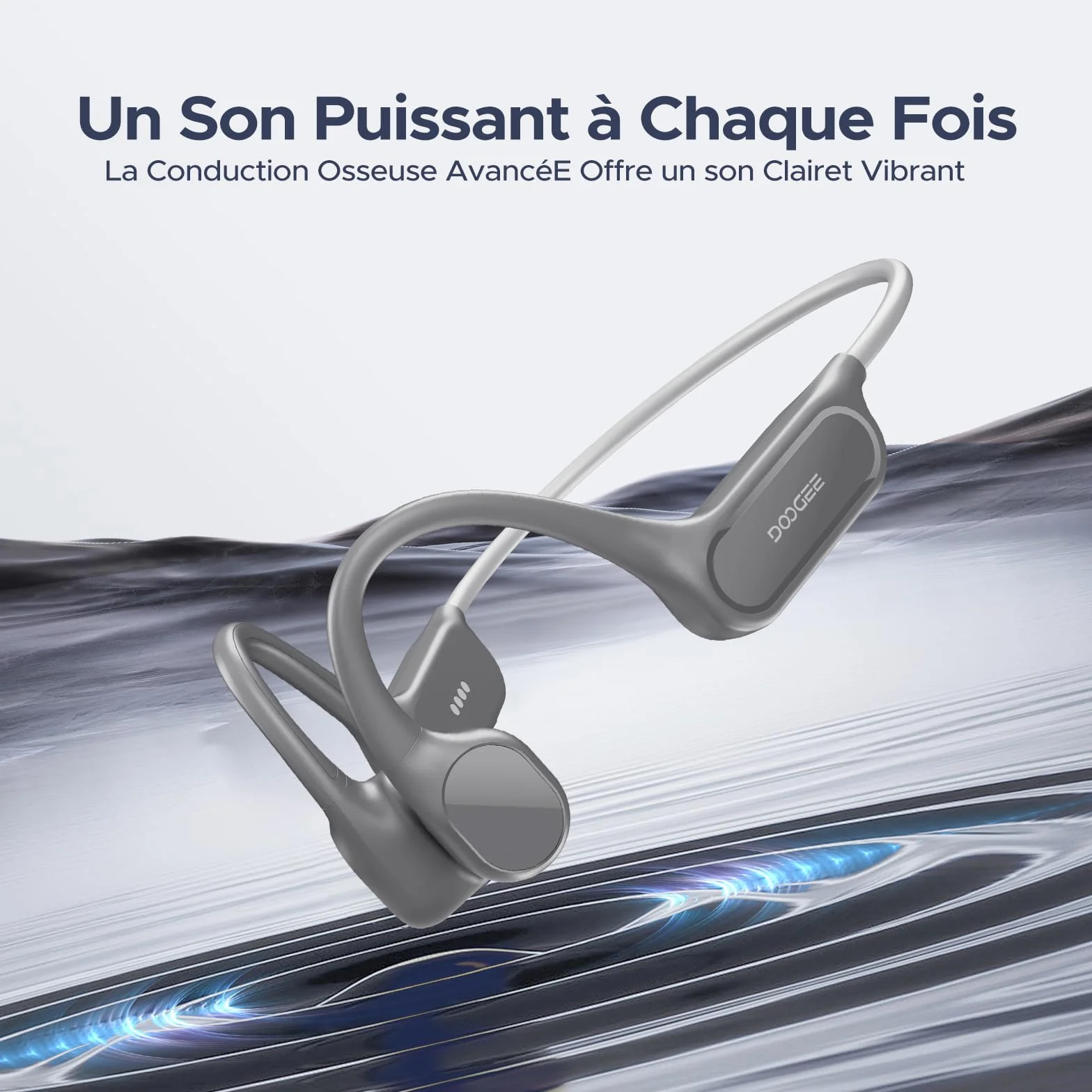 ECouteurs à Conduction Osseuse, Etanches Ip68, Écouteurs de Natation, Avec Une Autonomie de 10H, Bluetooth 5.4 Sans Fil, 32 Go, Mp3 Double Mode, Pour Le Cyclisme, Natation et Remise en Forme