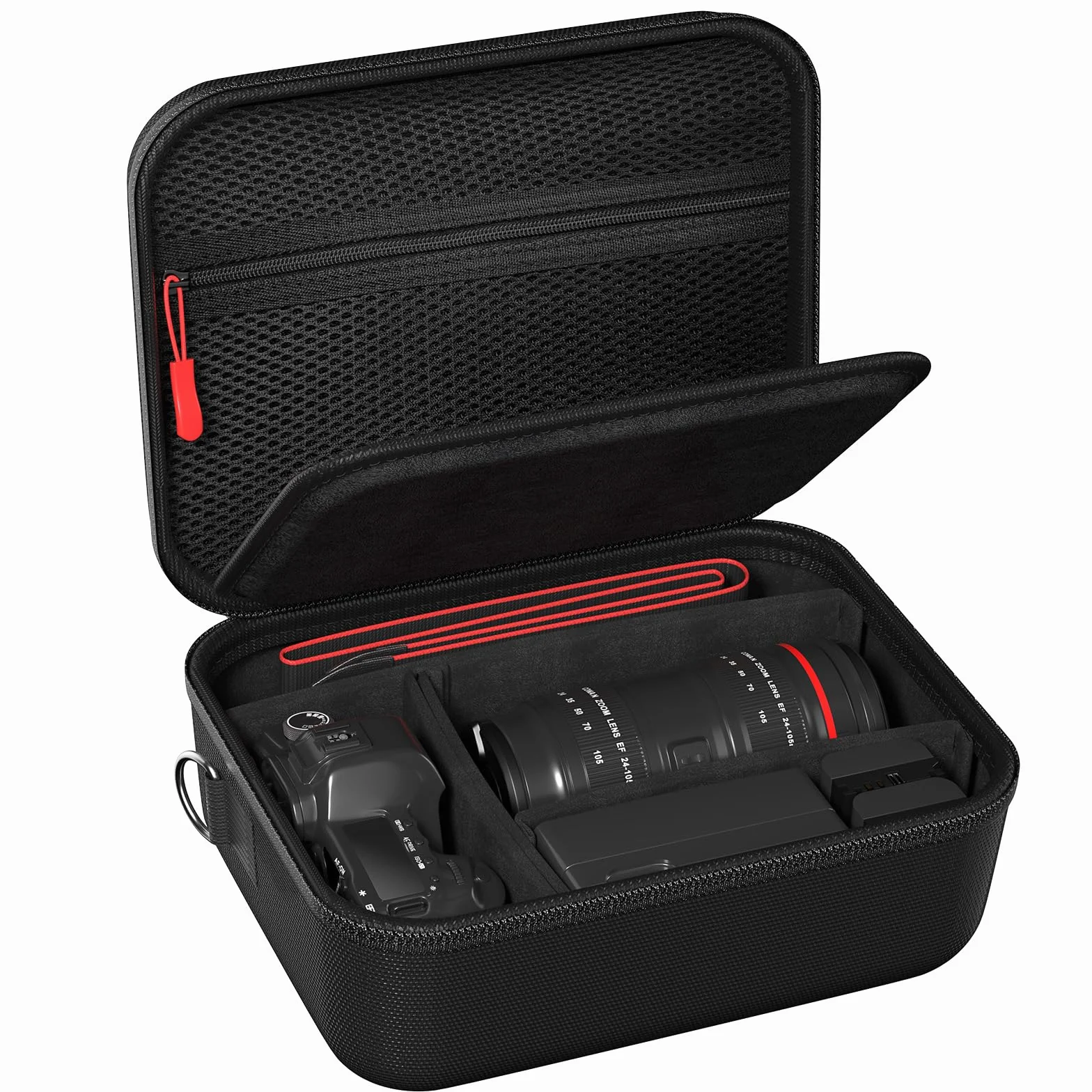 ProCase Étui Housse Rigide Rembourrée pour Appareil Photo DSLR/SLR Canon EOS 2000D R100 R50 Nikon Pentax Sony Noir