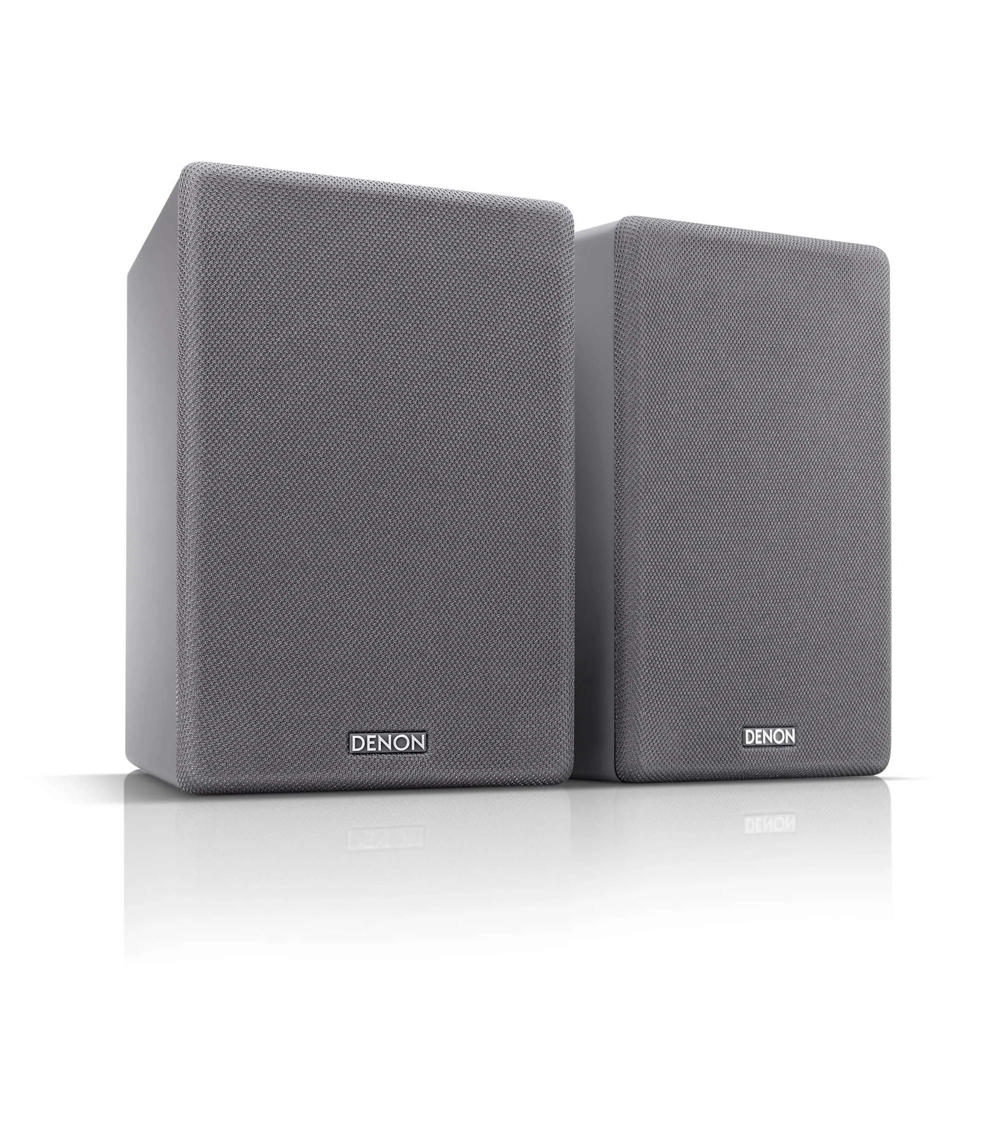 Denon SCN10 Haut-parleurs HiFi bidirectionnels pour système de Son TV 2 x 65 W Compatible avec récepteurs et amplificateurs Design élégant Gris