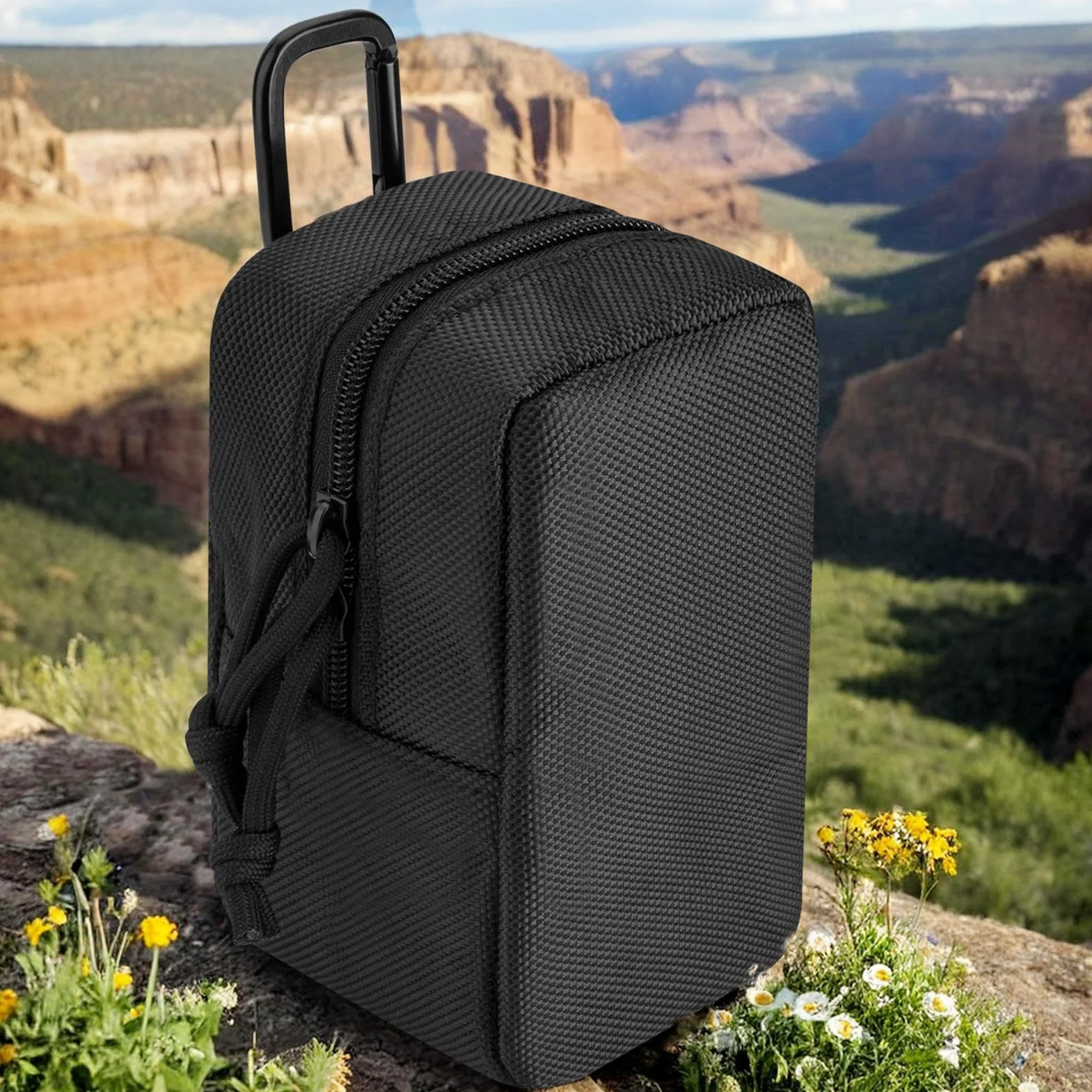Sac de Transport monoculaire télescopique - Sac Portable étanche - Porte-rapports de Voyage Durable pour Accessoires de Jumelles - Camping de randonnée - Chasse - Sac de Protection avec Sangle