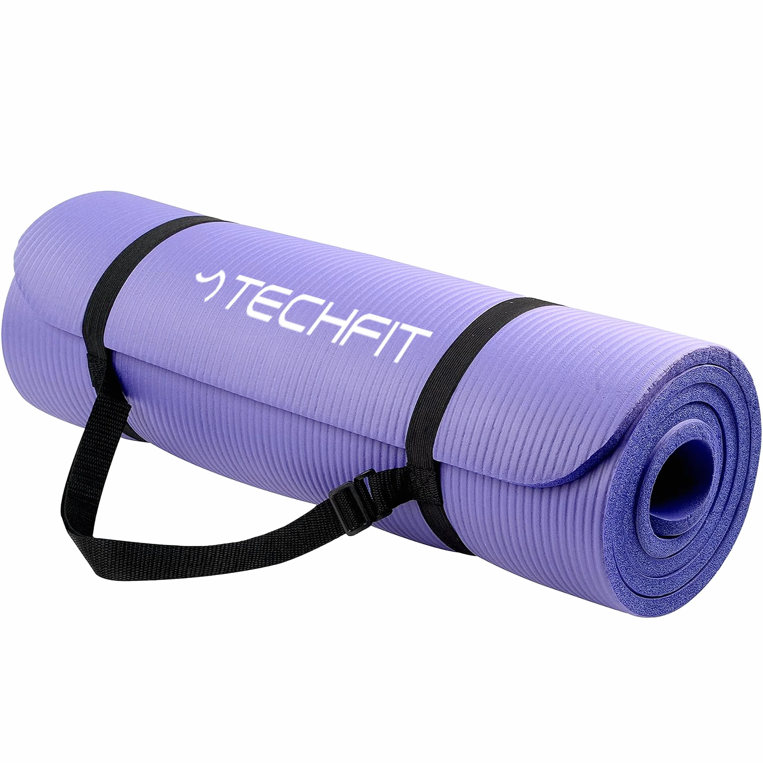 Tapis Yoga Antidérapant Professionnel TPE 180x60 cm 10 mm Non Toxique Hypoallergénique Durable avec Sangle et Sac
