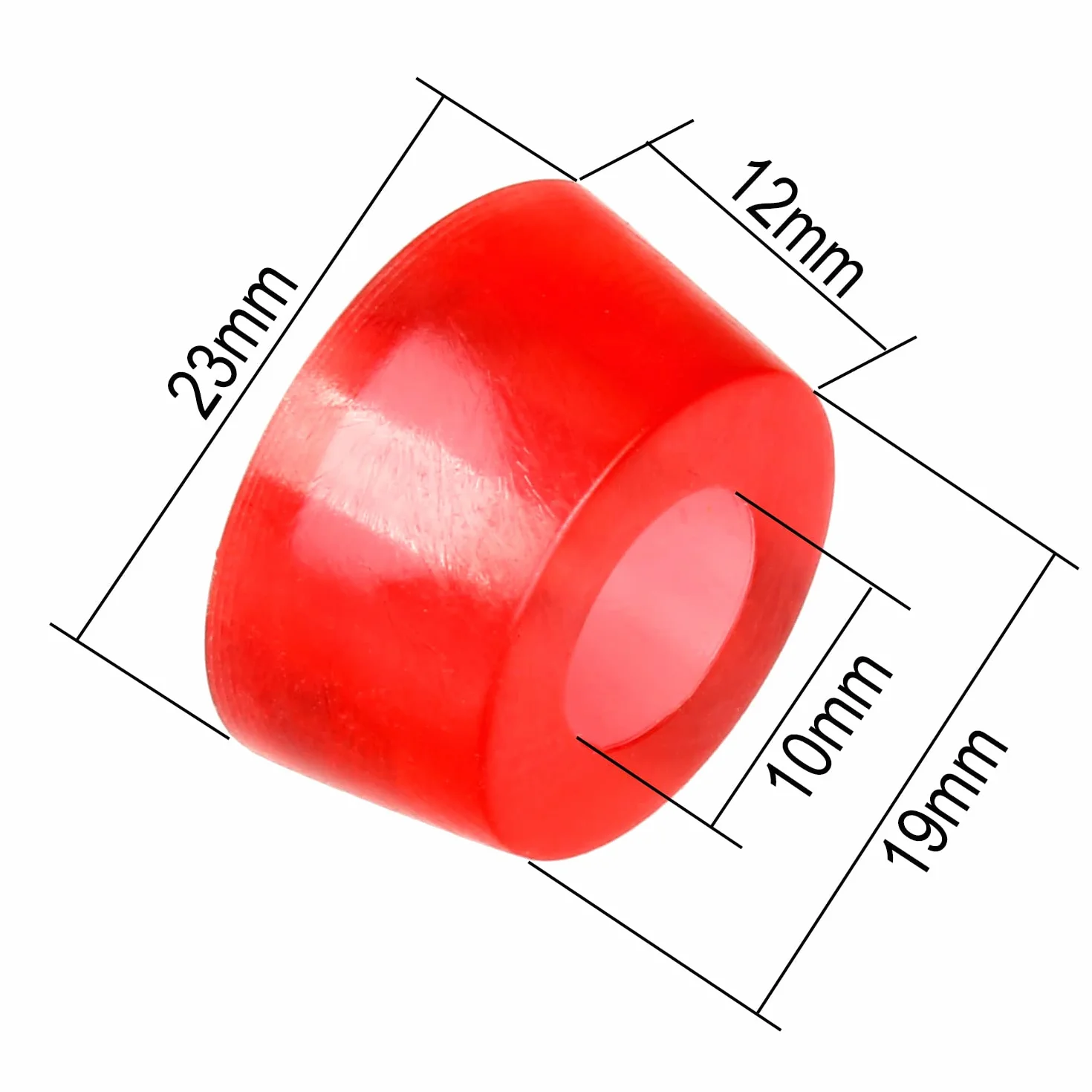 FunTomia Caoutchouc de guidon de skateboard dureté 85A 2X Bottom Bushing 2 Top Bushing 4 rondelles