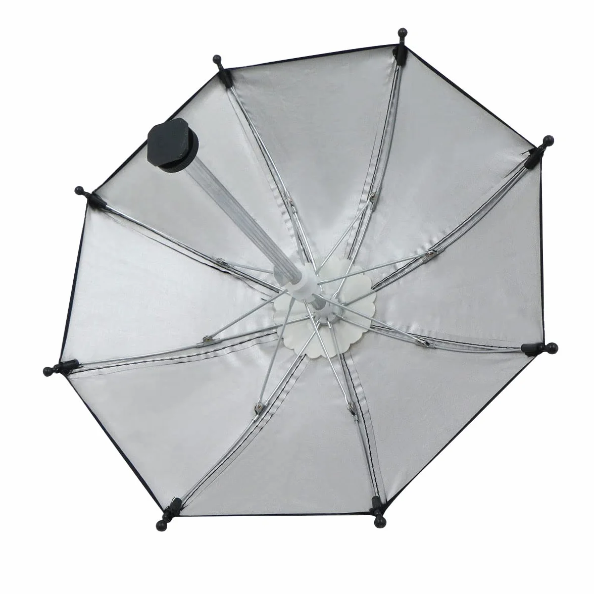 Hot Shoe Parapluie Protection Pluie - Housse Imperméable Universelle Couverture Solaire Contre Accessoires Diamètre 29cm pour Appareils Photo Reflex DSLR L'objectif, Noir,1 Pcs