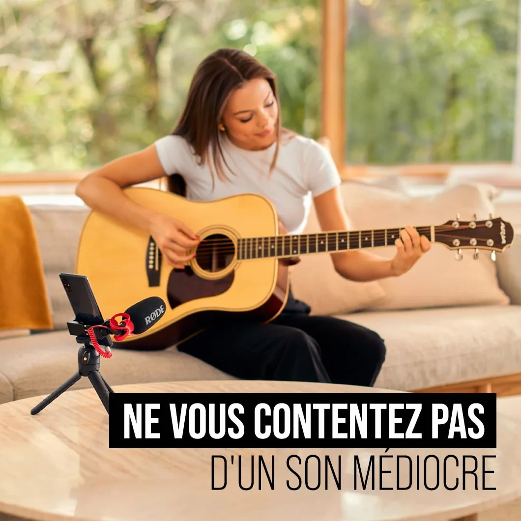 RØDE VideoMicro II Micro-canon ultra-compact sur caméra pour enregistrement audio de haute qualité avec un appareil photo ou un appareil mobile