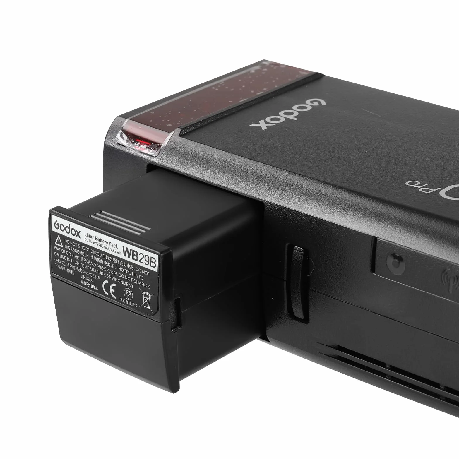 Godox WB29B AD200PRO Batterie WB29B Battery 14,4V/2980mAh pour Flash Rond Godox AD200 AD200PRO