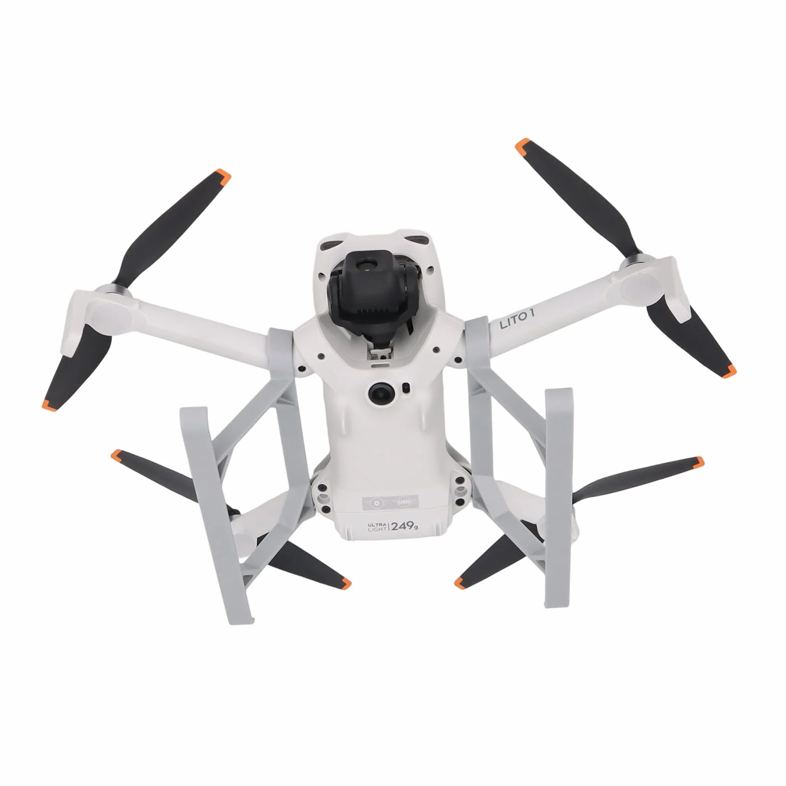 Pieds d'extension de train d'atterrissage pour DJI Lito 1 / X1, support béquille pliant à dégagement rapide avec extension de hauteur de 60 mm, support d'atterrissage de drone, accessoires de