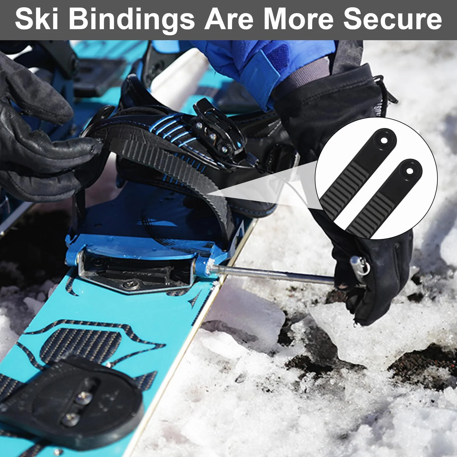Sangles de Fixation pour Snowboard 3 Paires