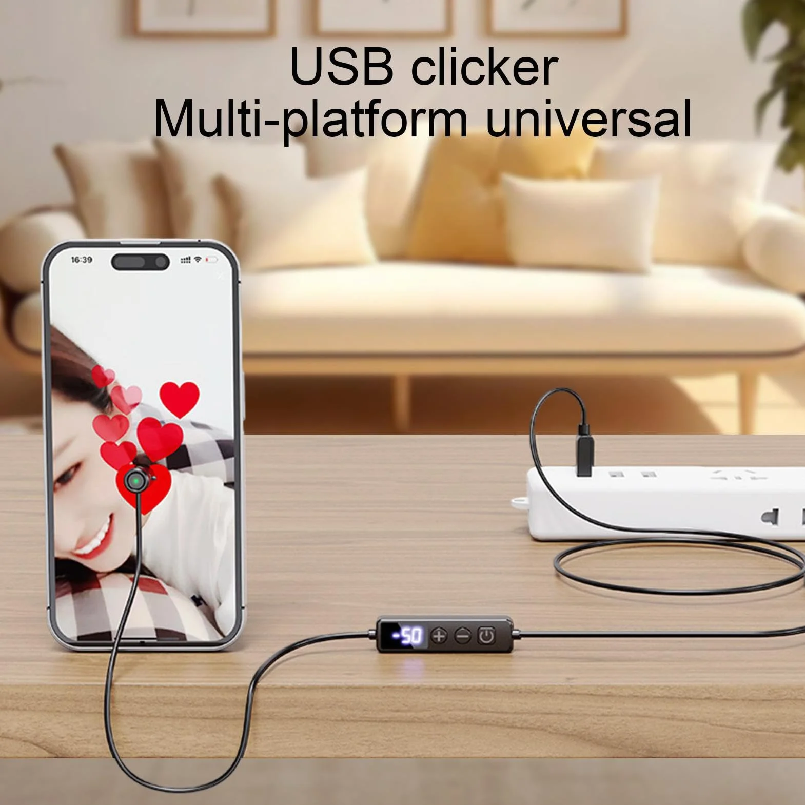 Outil de taraudage automatique | Application d'assistance de jeu | Clicker de récompense de tâche | Clicker silencieux pour téléphone, outil de diffusion en direct, assistant de tapotage