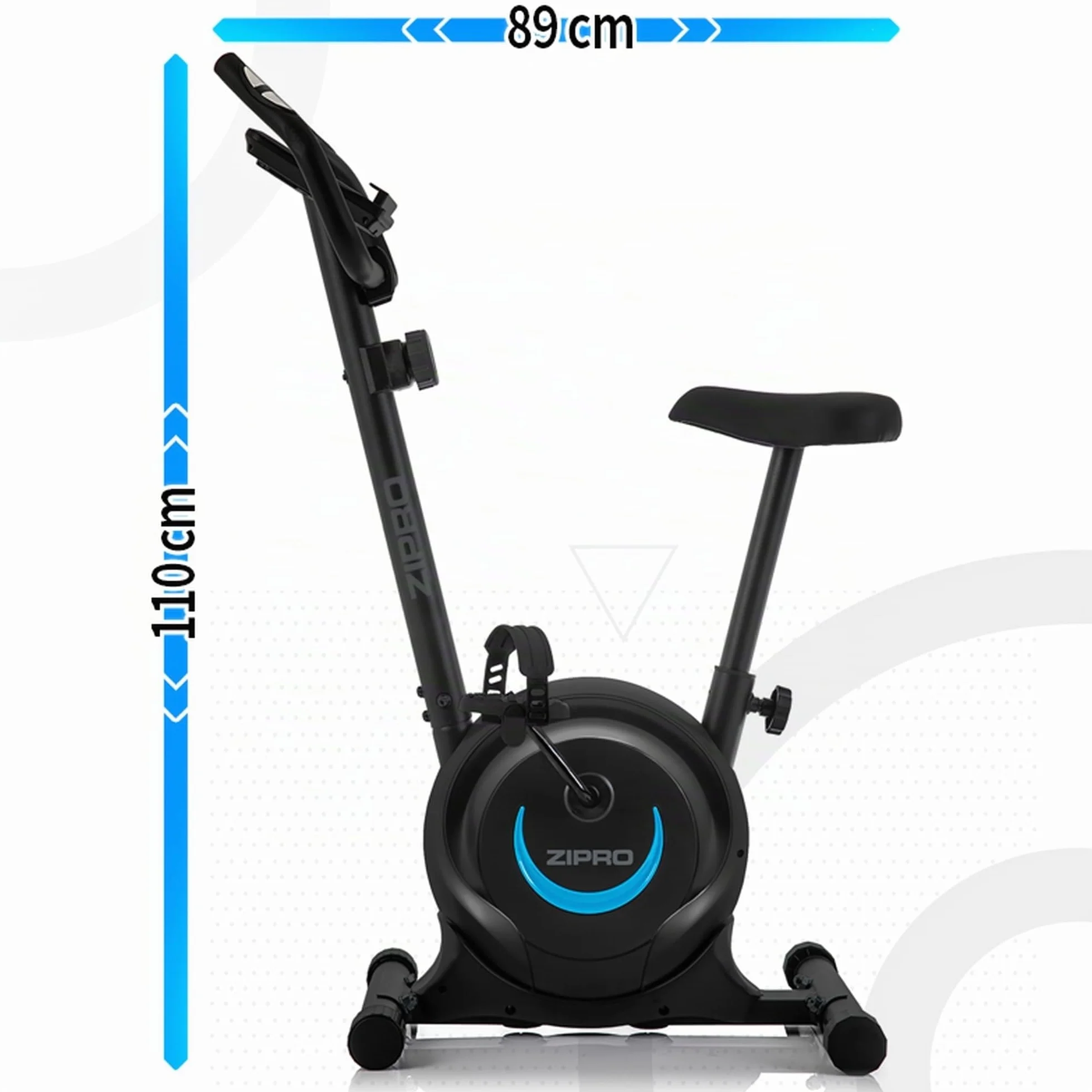 ZIPRO Vélo d'Appartement Adulte Résistance Magnétique 8 Niveaux Écran LCD