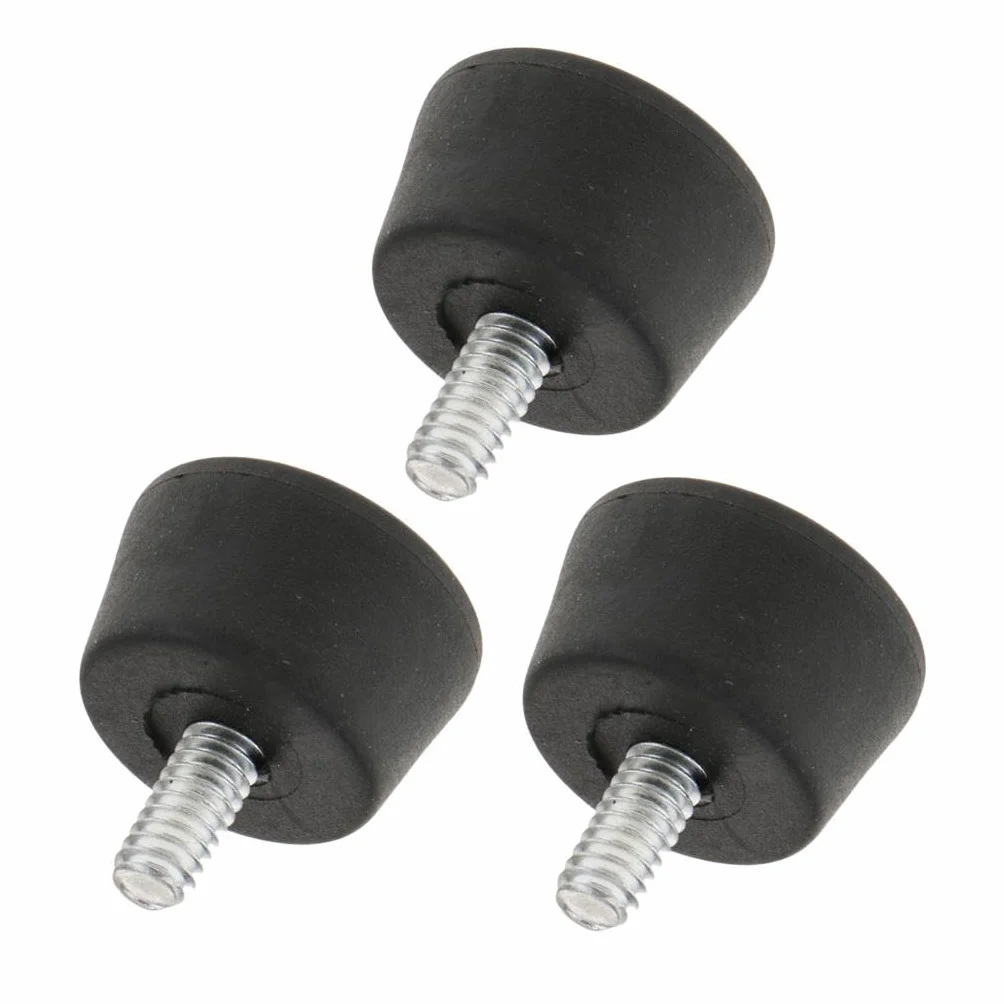 3X Pieds de Trépied à Filetage de Vis 1/4 ", Monopode en Caoutchouc pour