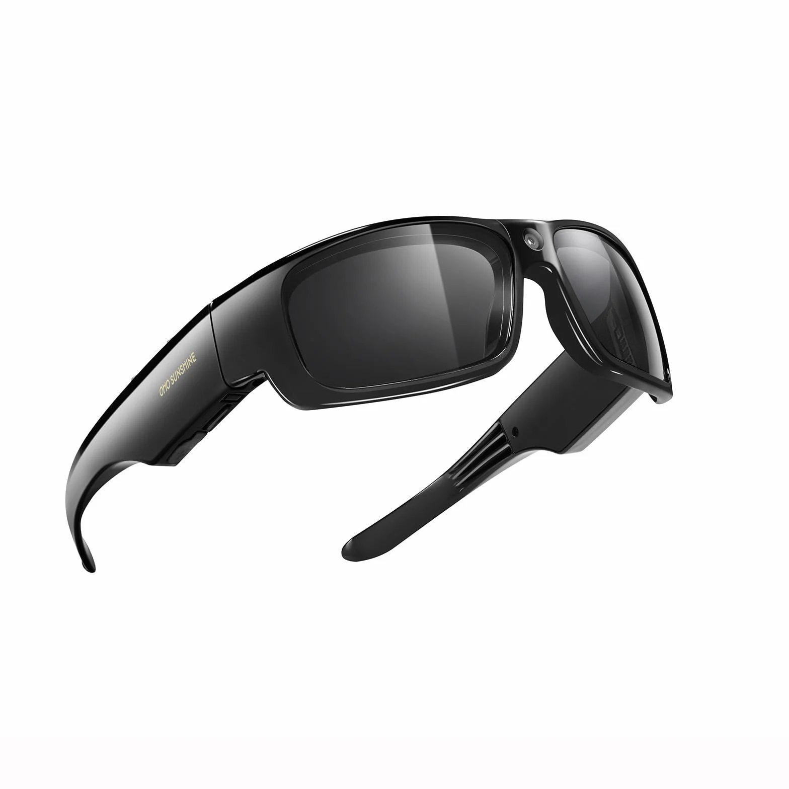 OhO Lunettes de soleil vidéo 32 Go 1080p Full HD avec caméra intégrée 15 MP et protection UV400 polarisée et lentille interchangeable