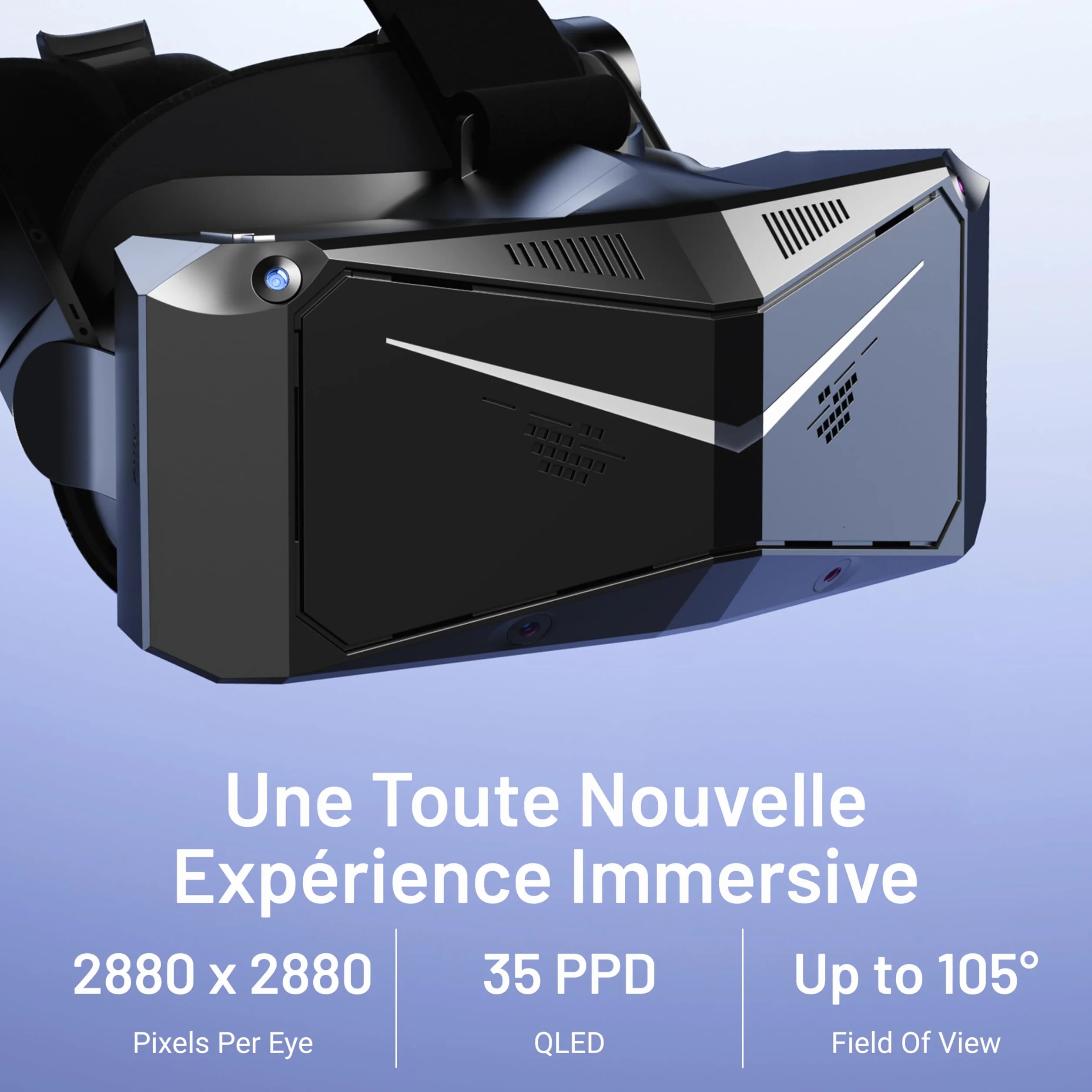Pimax Crystal Light HD Casque VR PC 8K 120Hz SteamVR Contrôleurs