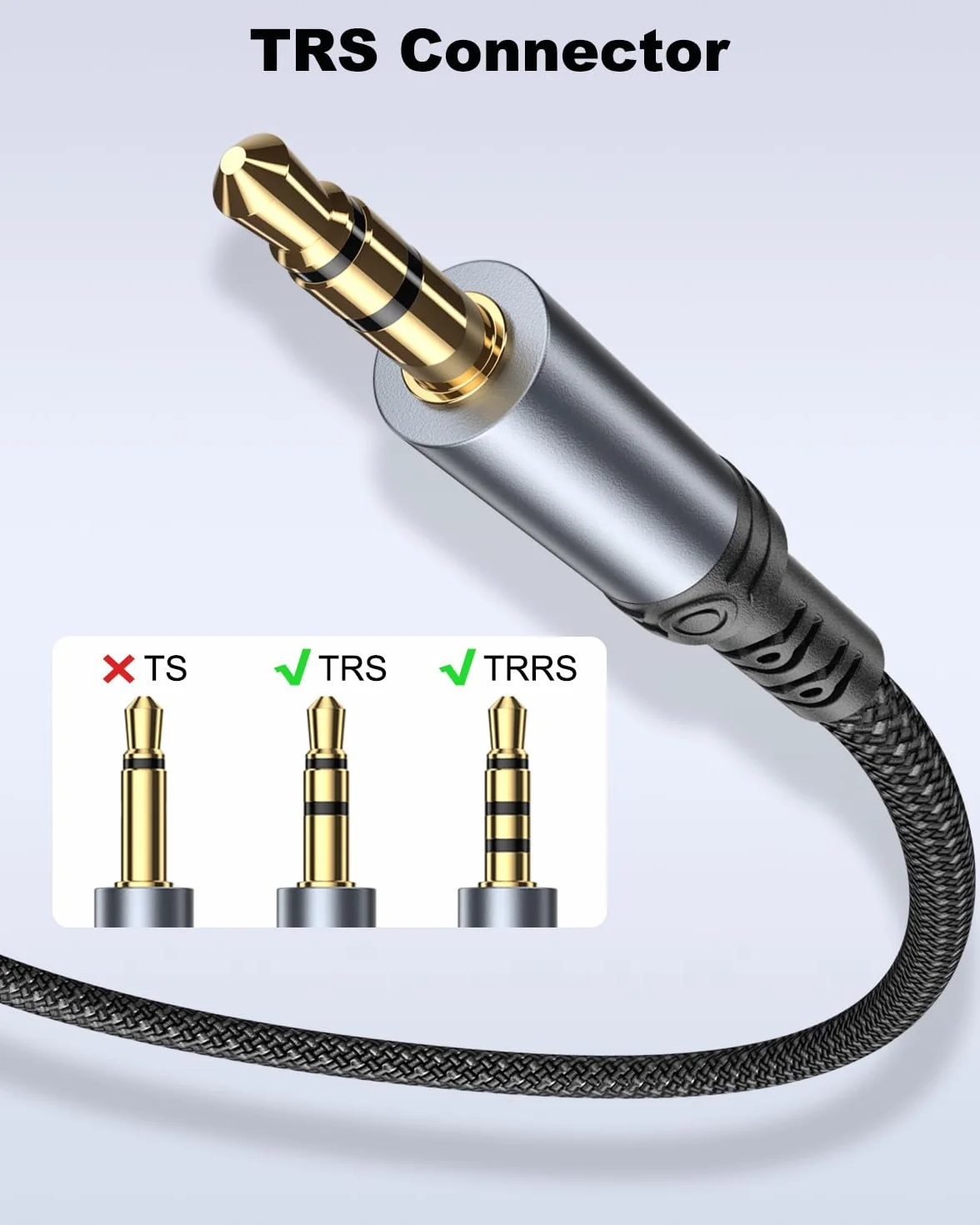 Câble USB C vers Jack 3.5mm 1M pour iPhone 16/15, Samsung S25 S24, Huawei, Xiaomi