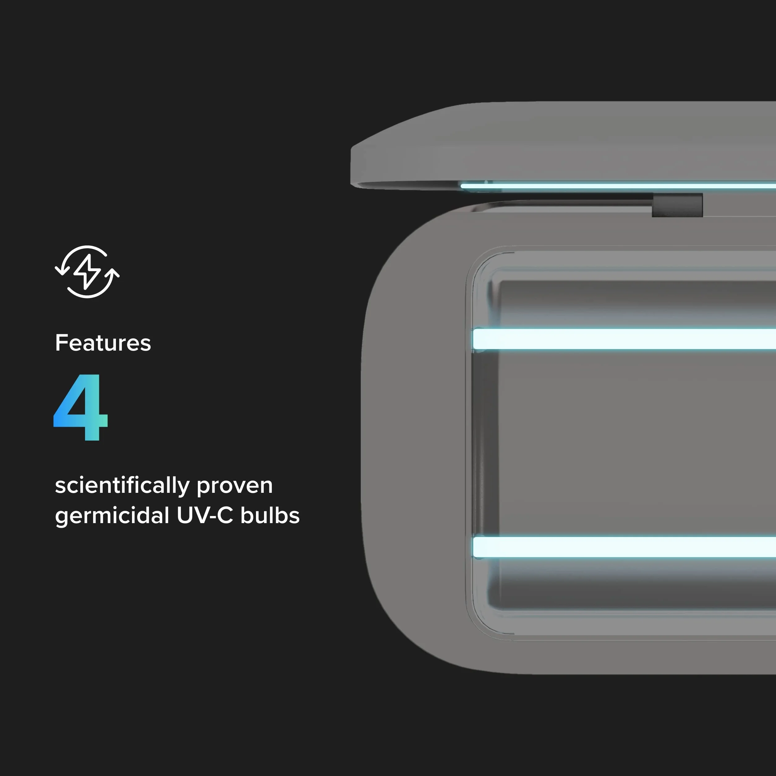 PhoneSoap Pro Désinfectant UV pour téléphone intelligent et boîte de chargeur universel pour téléphone portable | Désinfection brevetée et cliniquement prouvée à 360 degrés UV-C | Désinfecte et charge