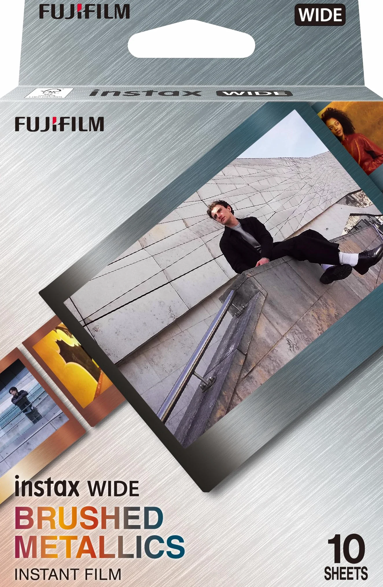 FUJIFILM Film Instax Wide Brushed Metallics 10 Poses
