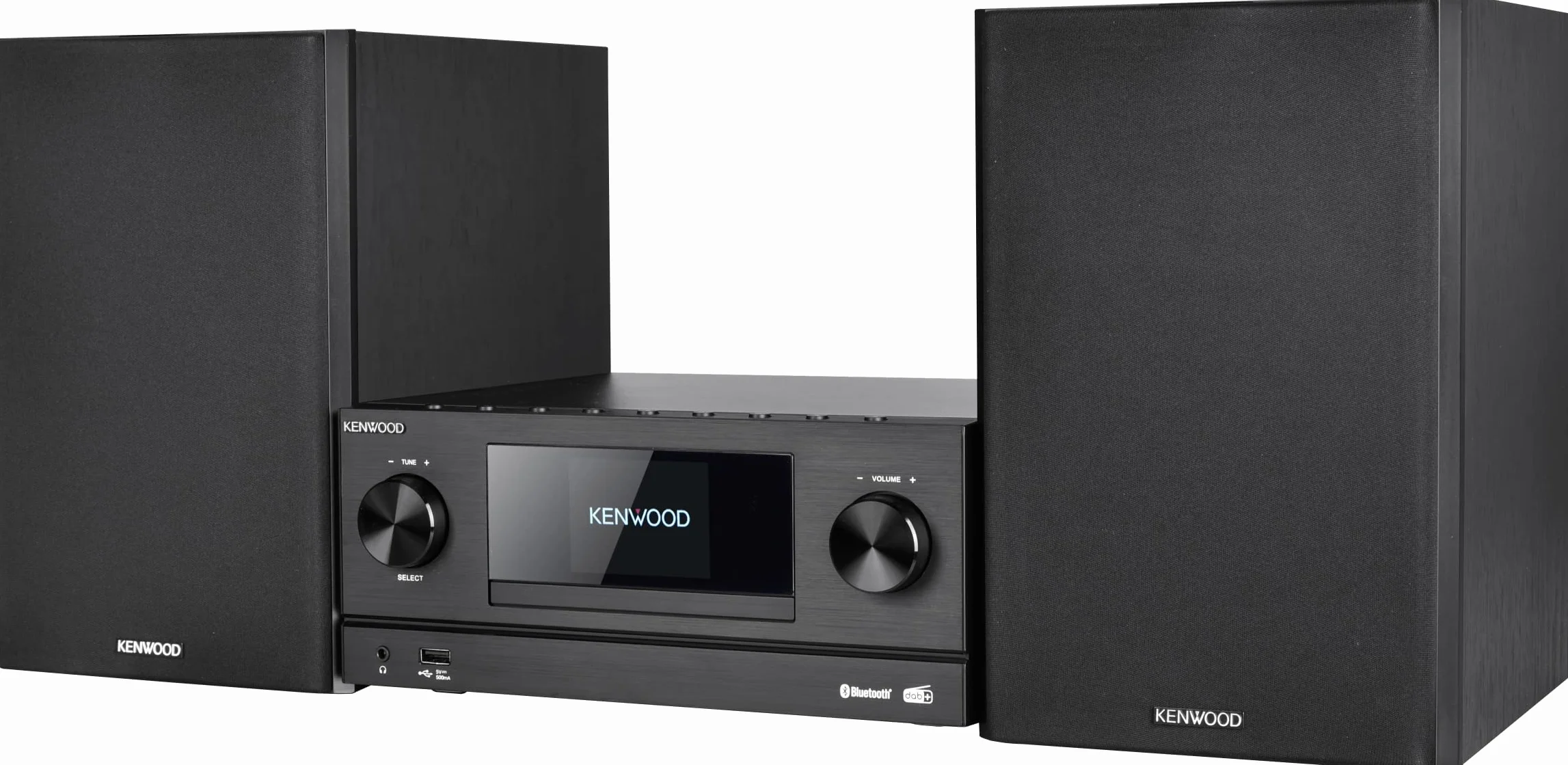 KENWOOD M-9000S-B Micro Système Hi-FI avec CD, Dab +, Radio Internet, Spotify, FM, Bluetooth, USB et Grand écran Couleur TFT