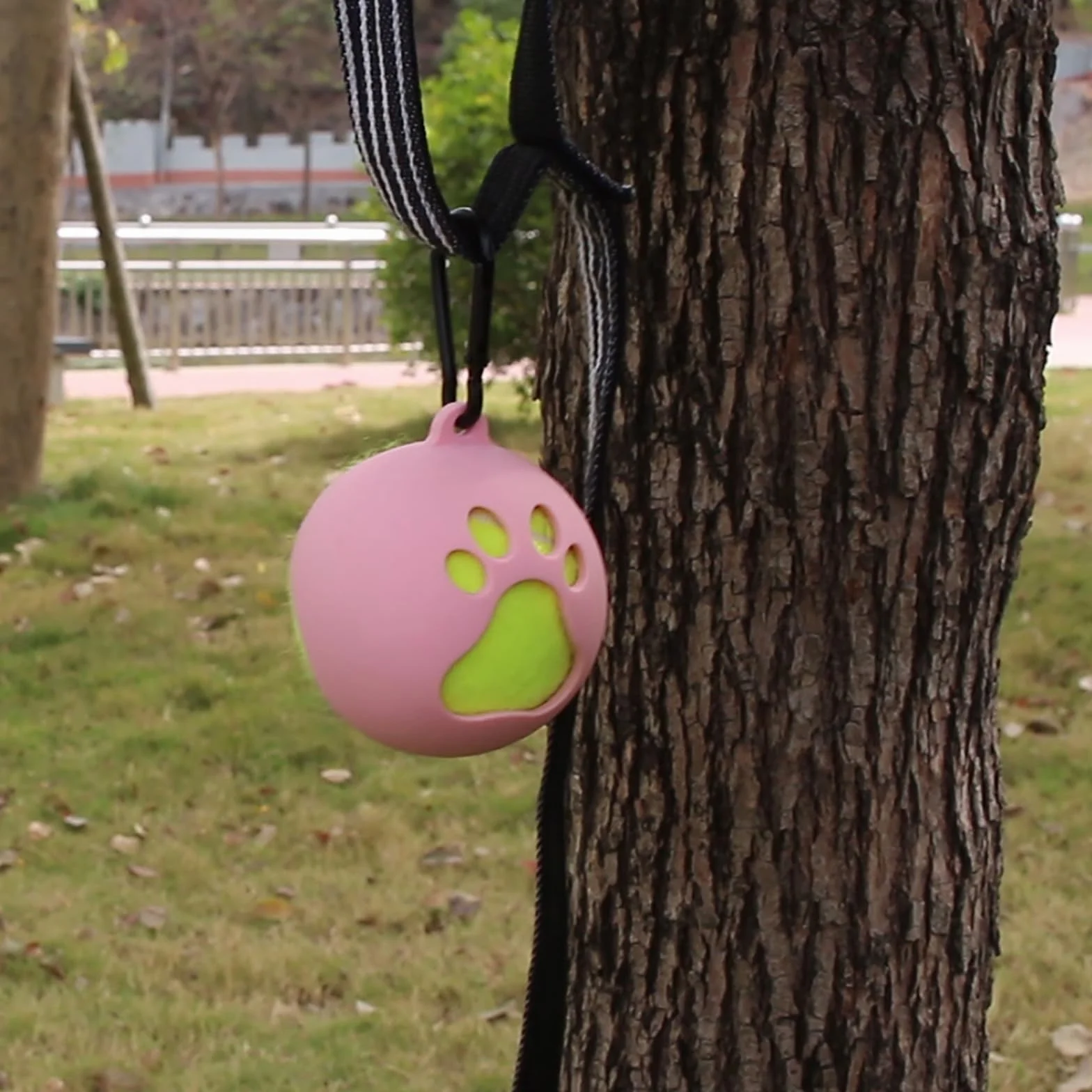Porte-boule portable pour chien avec laisse Support de balle de tennis pour extérieur