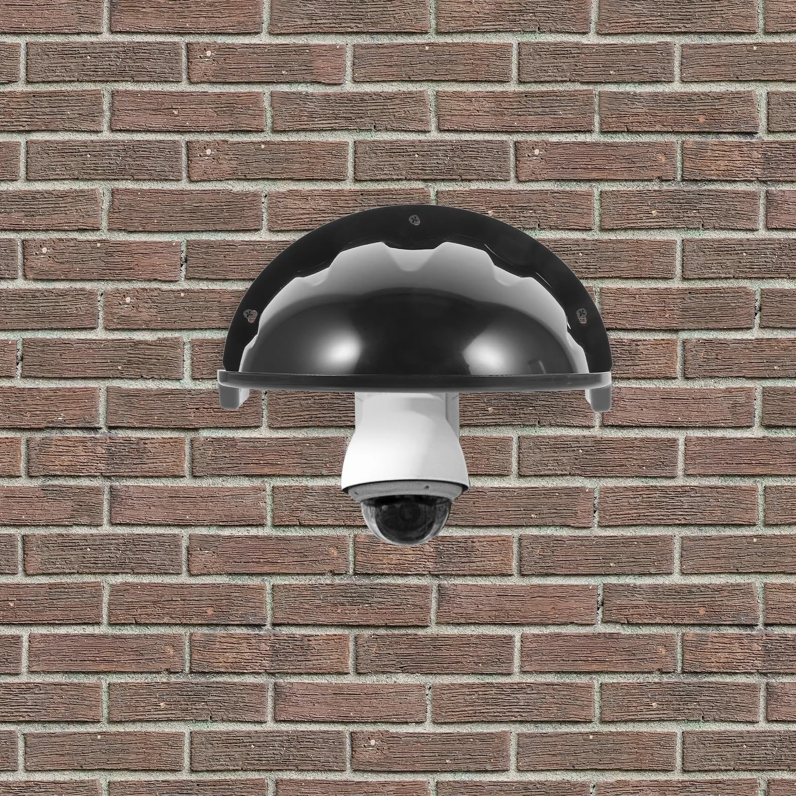 Cache-caméra Résistant à la Déformation de Sécurité Extérieur en ABS Noir, Protection Pluie et Soleil, Résistant la Déformation, Design Simple et Élégant pour Système de Caméra