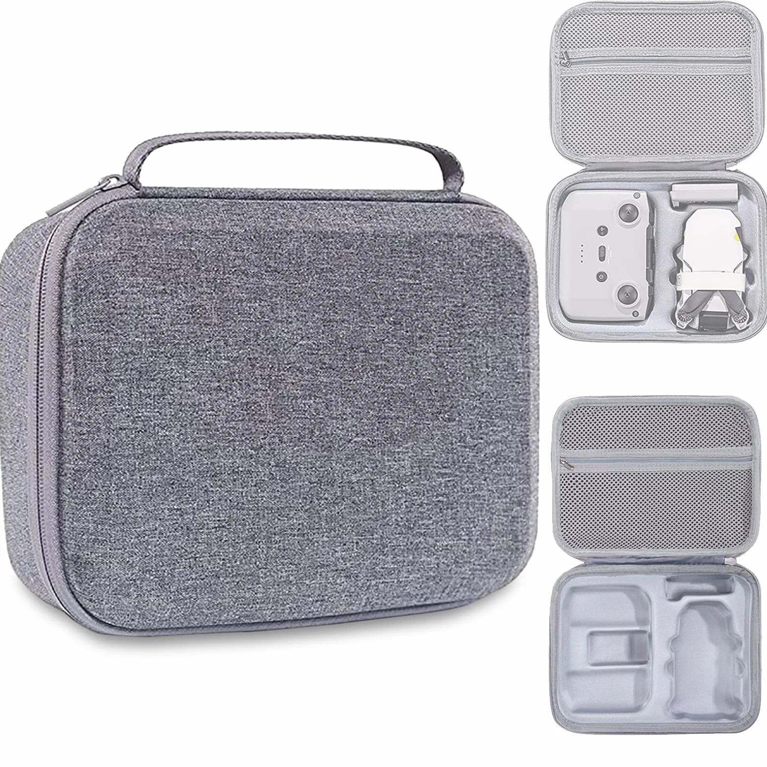 Mini 4K/Mavic Mini2/Mini 2 SE Étui Portable Dure Cas Voyage | Sac de Rangement Portable pour DJI Mini 4K / Mini 2 SE/Mini2 et Accessoires de contrôleur,Gris