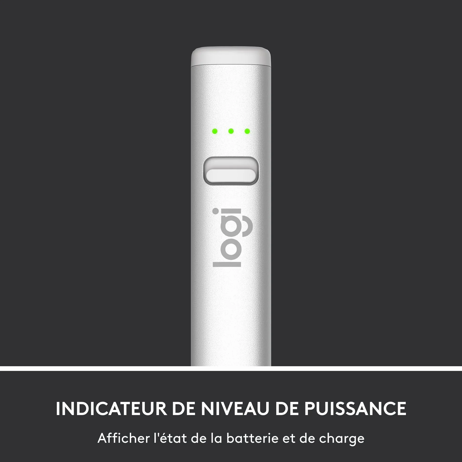 Logitech Crayon Stylet numérique pour iPad 2018 et ultérieures avec Technologie Apple Pencil - Argent/Orange