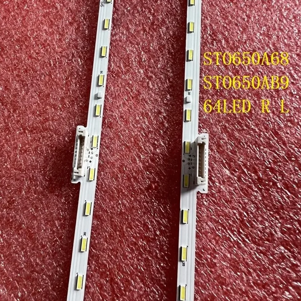 Bande LED Compatible avec Fit for Sony KD-65XF8796 XBR-65X850G XBR-65X850F KD-65X8588G KD-65X8566 KD-65X8500 STO650A68 XBR-65X855E KD-65XG8505(Kit 2 PCS for 1 TV)