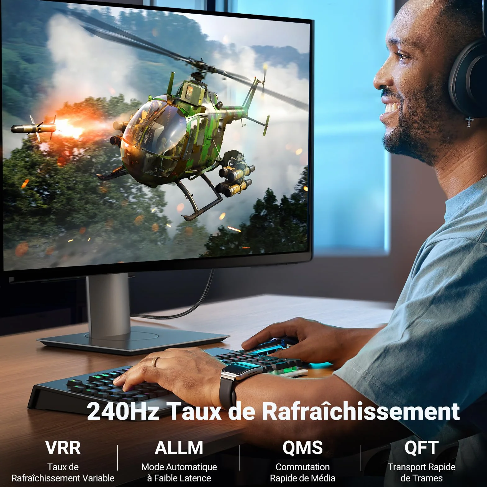 UGREEN Câble HDMI 2.1 Certifié 8K 60Hz 4K 240Hz 48Gbps Aluminium 2M