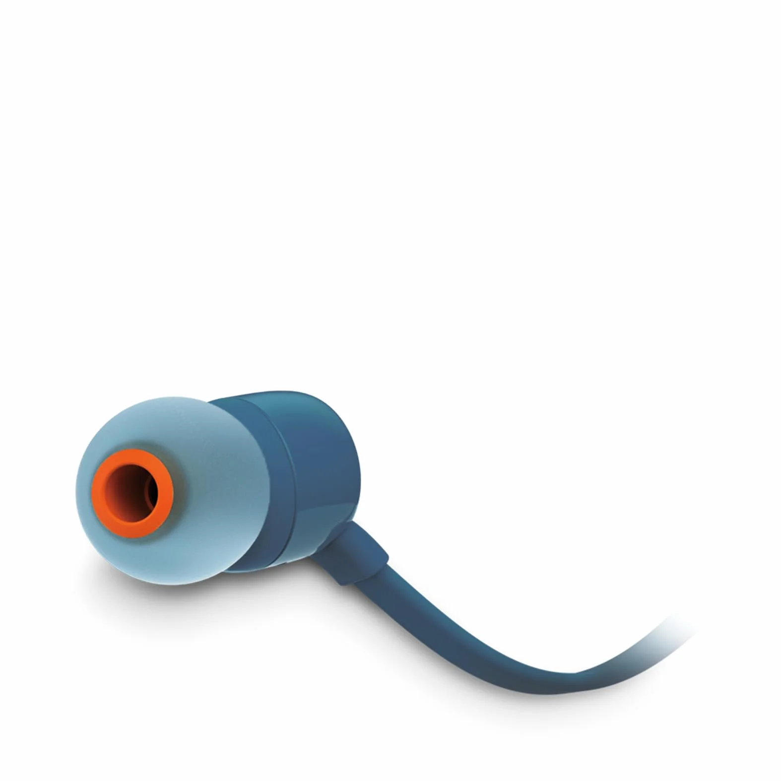 JBL T110 – Ecouteurs intra-auriculaires filaires – Son Pure Bass de JBL et bouton de contrôle – Connectivité : câble Jack 3,5 mm – Couleur : Bleu