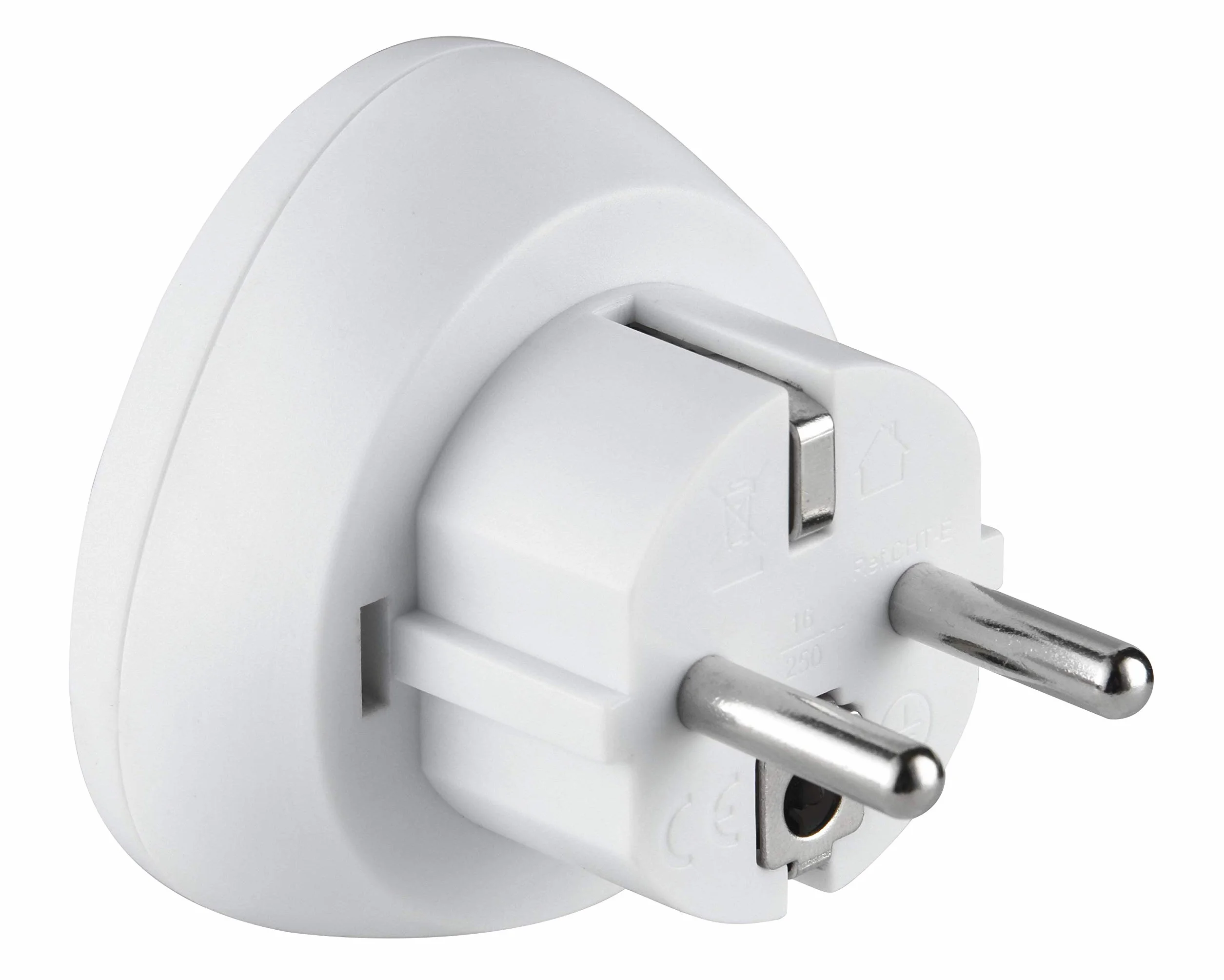 Electraline Adaptateur de voyage Australie Chine vers France Europe blanc