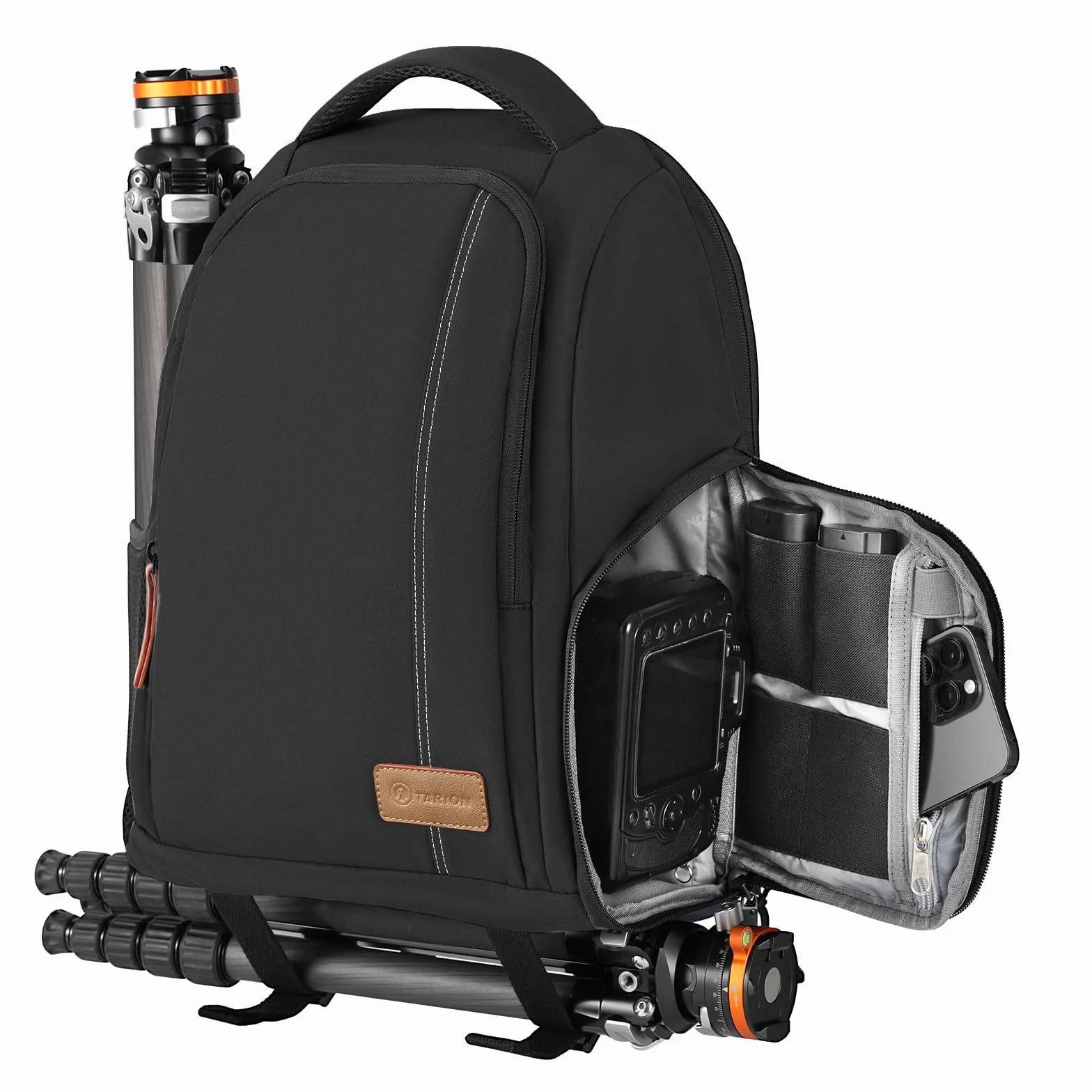 TARION Sac à Dos pour Appareil Photo 15L avec Compartiment Ordinateur 15,6" et Housse Imperméable