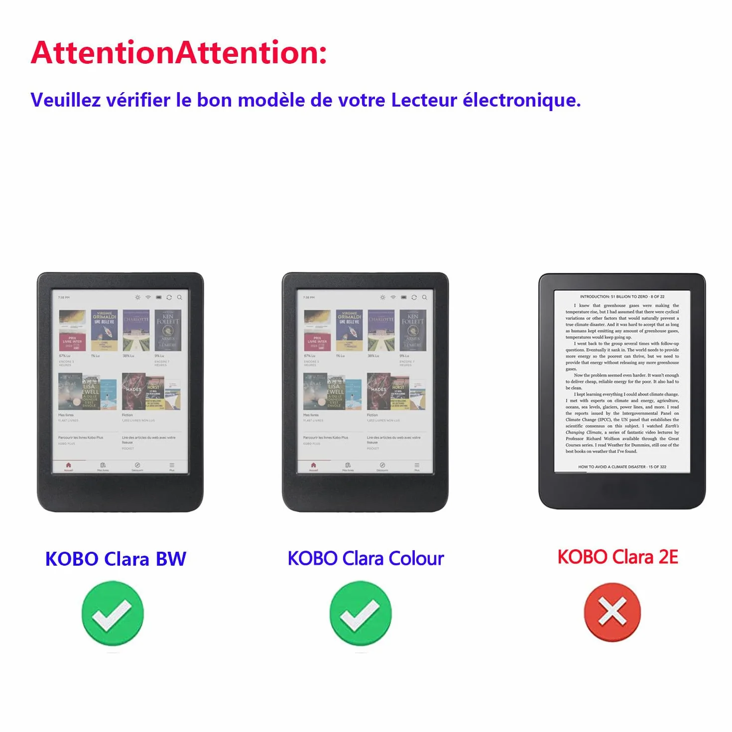 Antichoc Housse pour KOBO Clara Colour Coque - Étui KOBO Clara BW 6" Liseuse eBook Housse avec Support Pliant Housse Protection Coque (Vert)