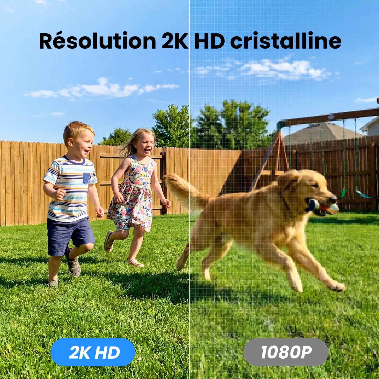 GALAYOU 2K Camera Surveillance WiFi Exterieure sans Fil - Camera Exterieur sans Fil Solaire, 2.4GHz, 360° PTZ Suivi, PIR + Alarme Sonore/Lumière, Audio Bidirectionnel, Vision Nocturne Couleur, IP65