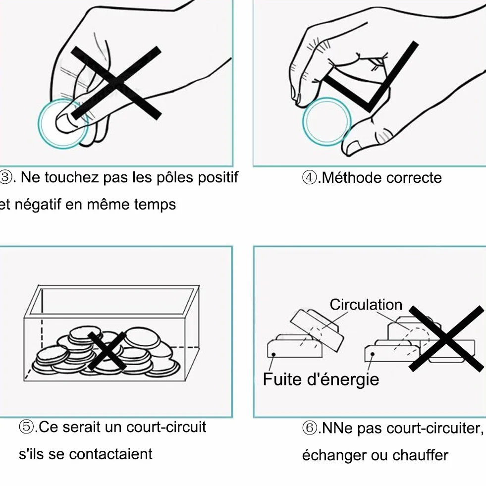 Paquet de 40 Piles Bouton alcaline de la Pile LR1130 AG10