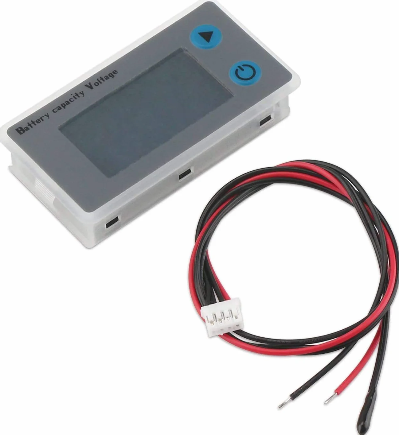 DollaTek 2PCS 10-100V Niveau de batterie Programmable Tension Indicateur de température Jauge 12V 24V 36V 48V Affichage LCD Indicateur de pourcentage Testeur