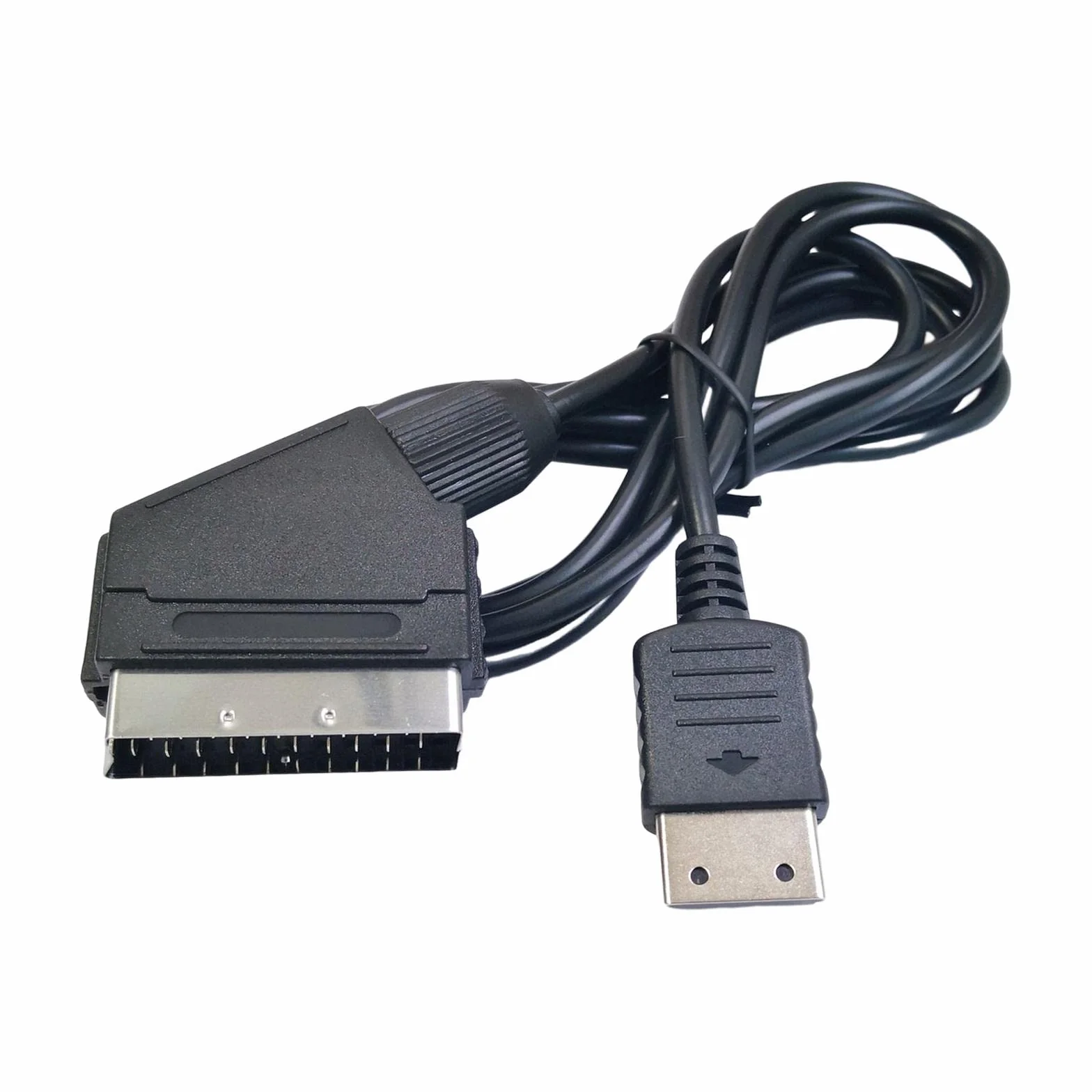 Câble Péritel pour Console Sega Dreamcast, 1.8m, Câble de Connexion Amélioration Vidéo et Audio, Compatibilité TV avec Prise SCART, pour Rétrogaming et Remplacement