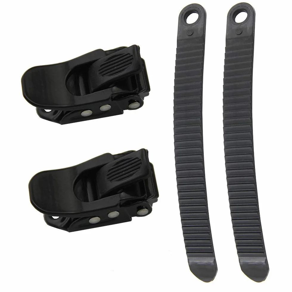 Fixation de Snowboard UP100 avec 2 Boucles à Cliquet et 2 Sangles