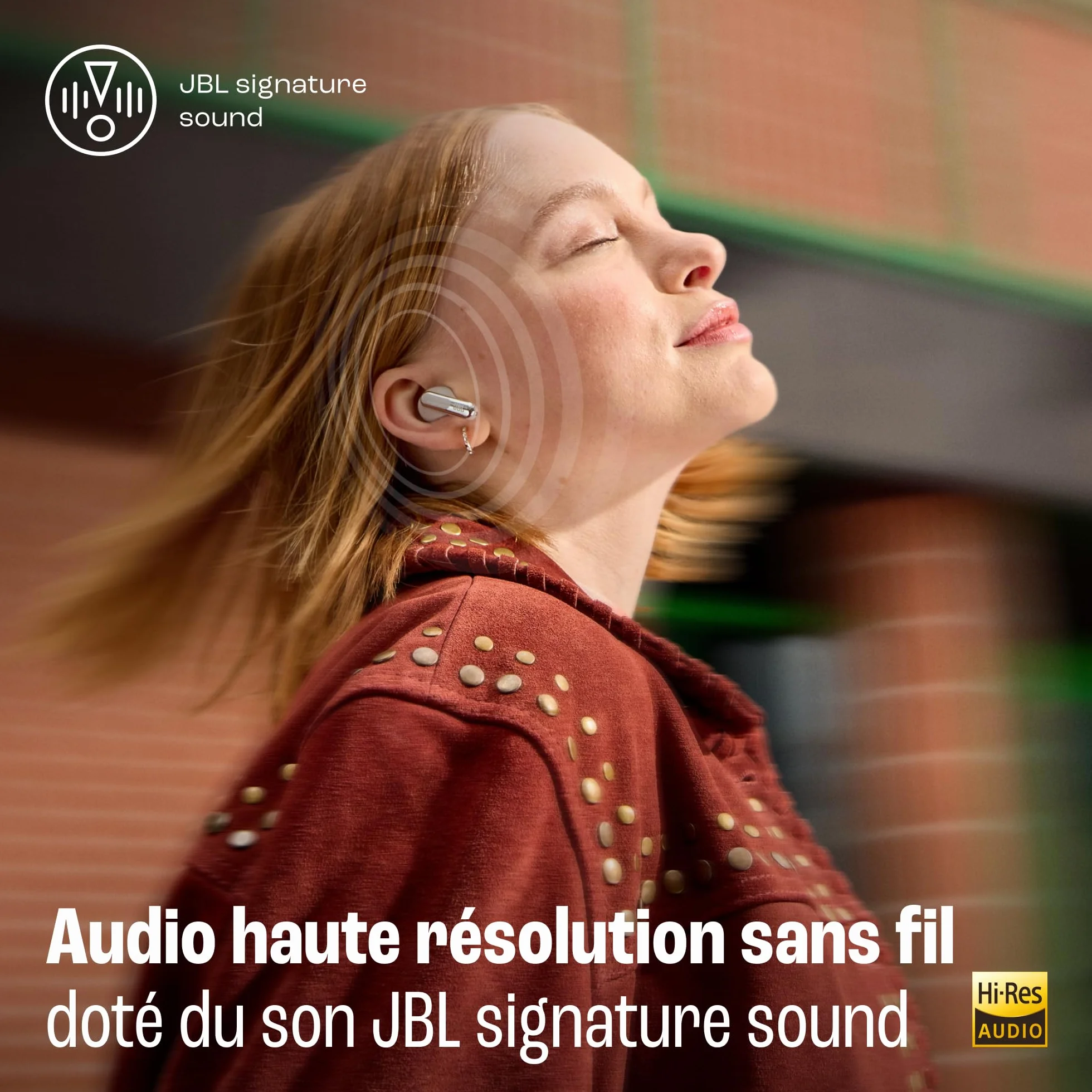 JBL Live Beam 3, Écouteurs sans fil avec oreillettes, Bluetooth, jusqu'à 48 h d'autonomie, Réduction de Bruit Active, son haute fidélité JBL Signature, étanches à l'eau IP55, noir