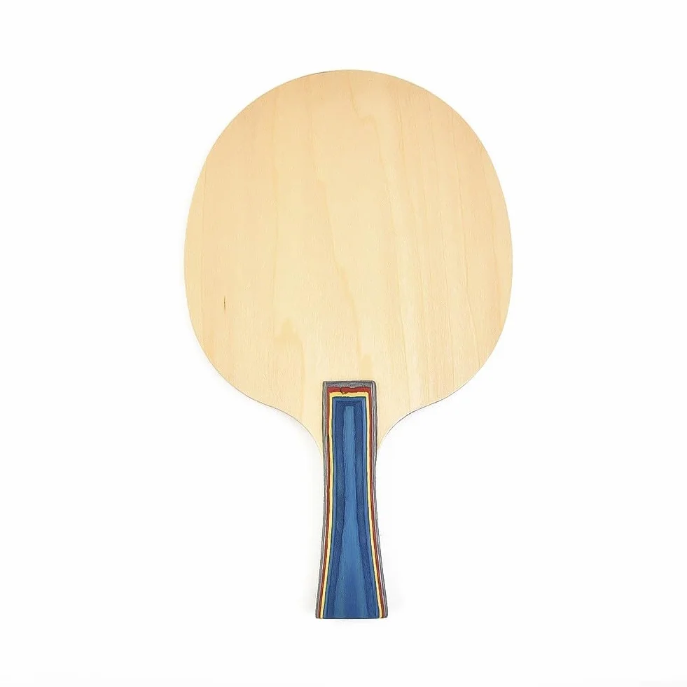 Plaque inférieure ping-pong bois 5 plis raquette tennis de table longue poignée