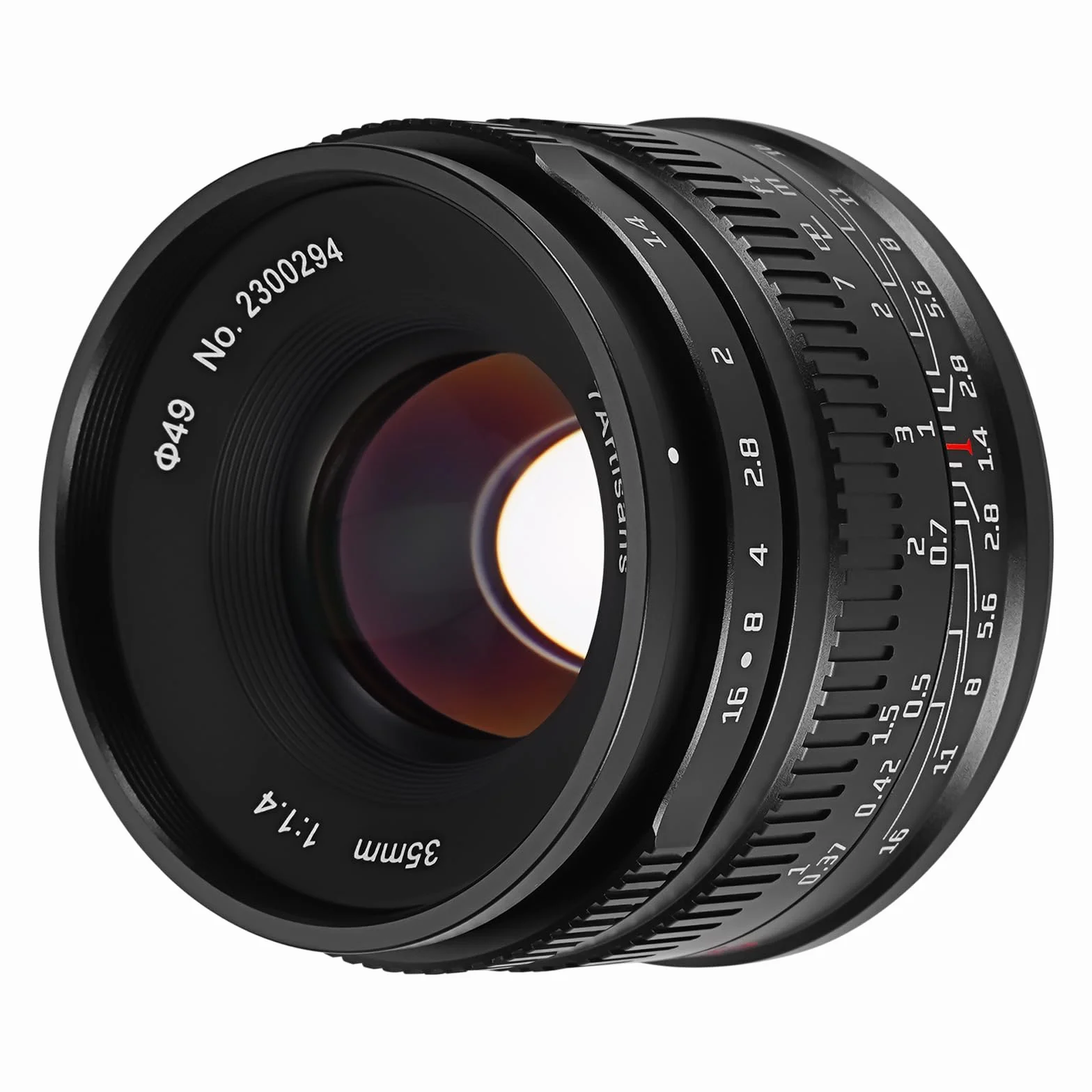 7artisans Objectif fixe 35 mm F1.4 Mark II APS-C Mise au point manuelle Grande ouverture Compatible avec appareil photo Fujifilm Fuji X-A1 X-A10 X-A2 X-M1 XM2 X-T1 X-T10 X-T2 X-T20 X-T30 X-Pro1 X-Pro2